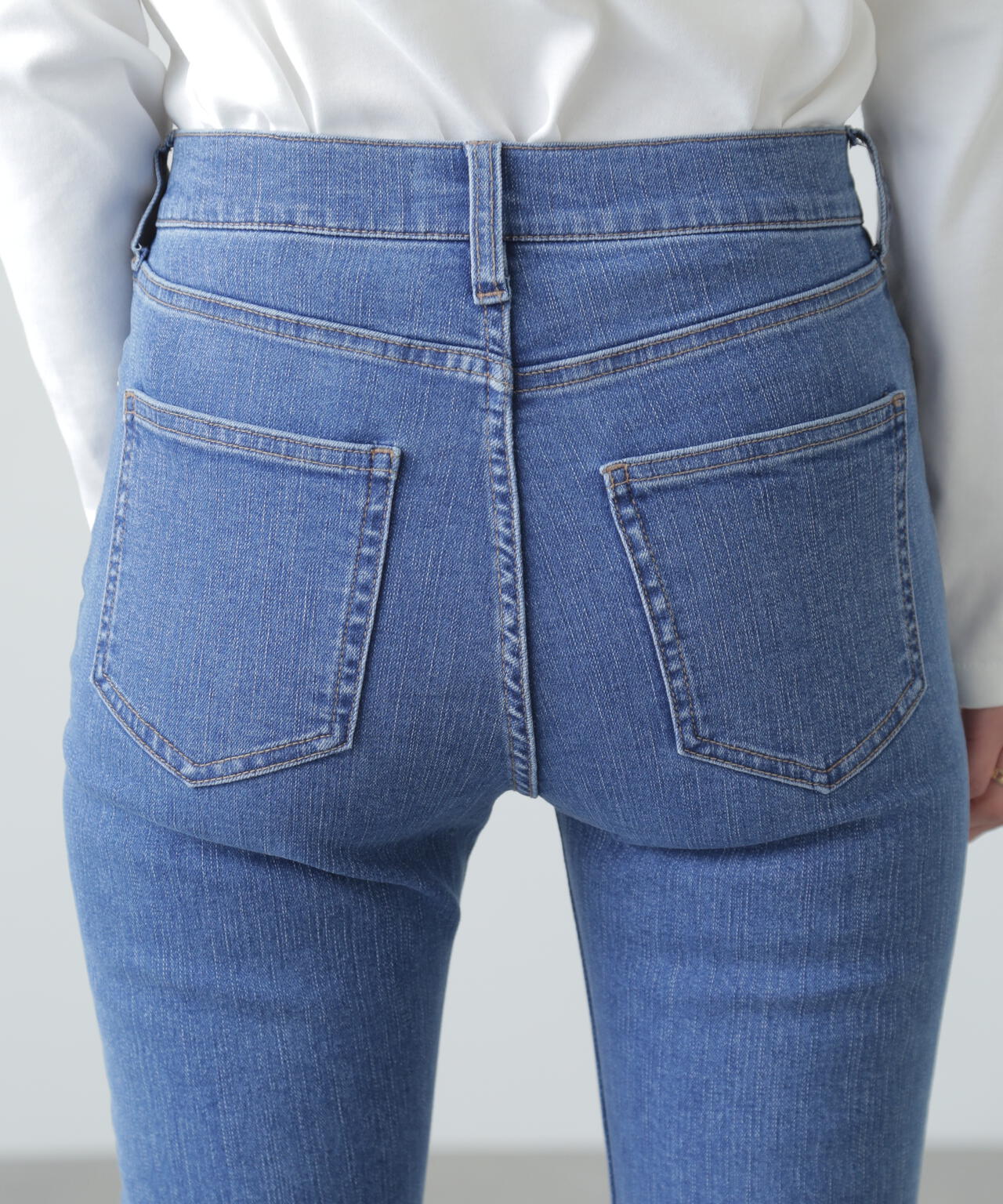 【3サイズ展開XS-M】ベーシックスキニーデニムパンツ【低身長サイズ有】
