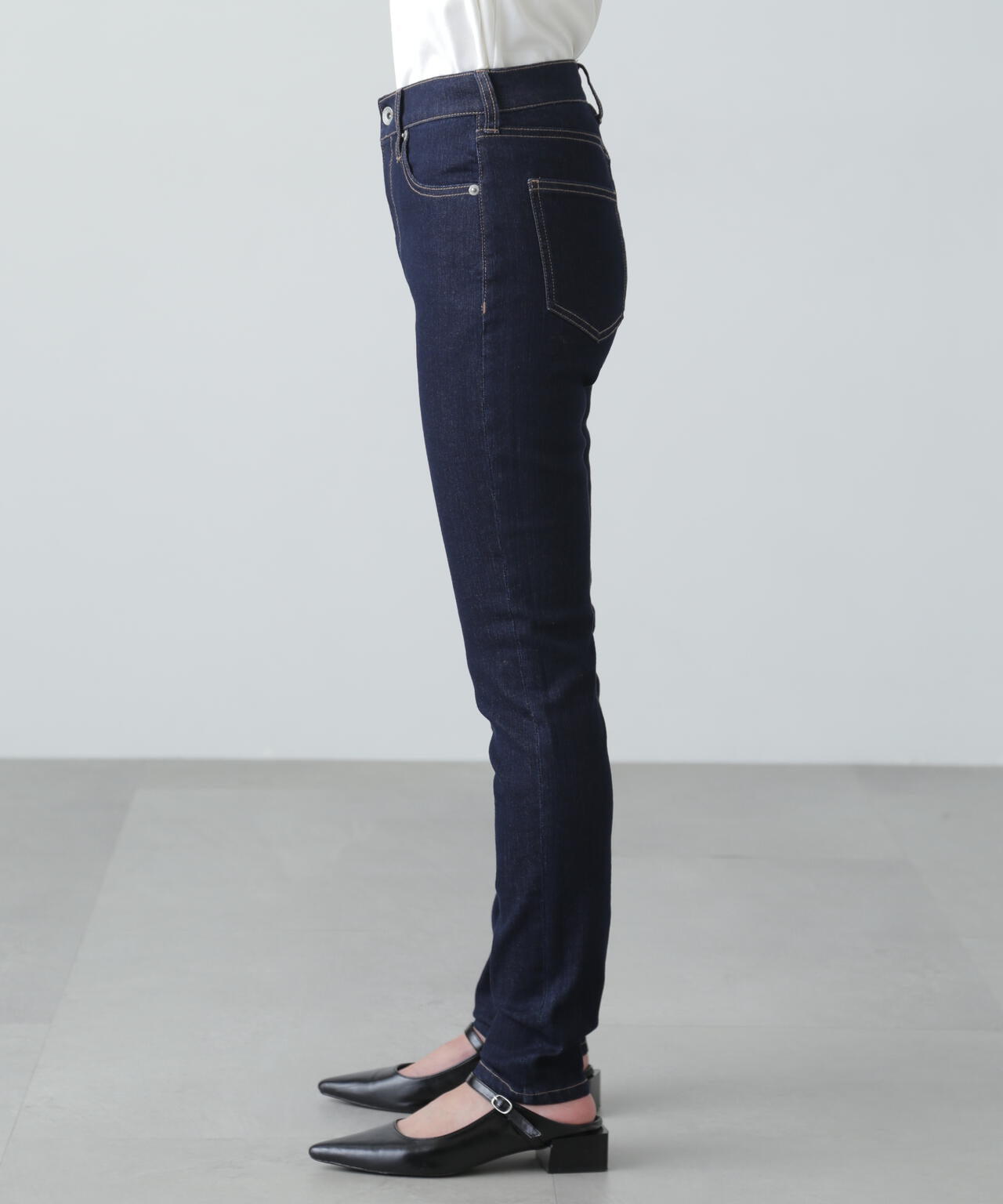 【3サイズ展開XS-M】ベーシックスキニーデニムパンツ【低身長サイズ有】