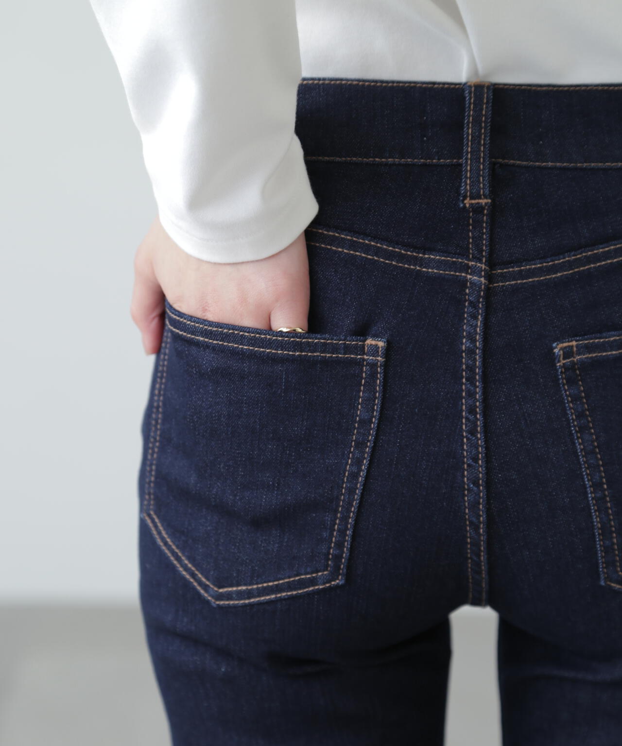 【3サイズ展開XS-M】ベーシックスキニーデニムパンツ【低身長サイズ有】