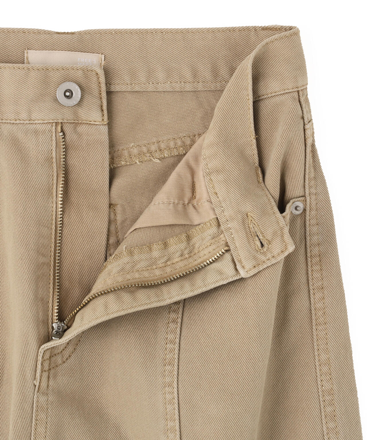 【3サイズ展開XS-M】ワイドストレートカラーパンツ【低身長サイズ有】