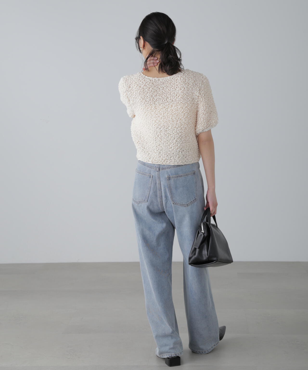 【3サイズ展開XS-M】ワイドストレートカラーパンツ【低身長サイズ有】