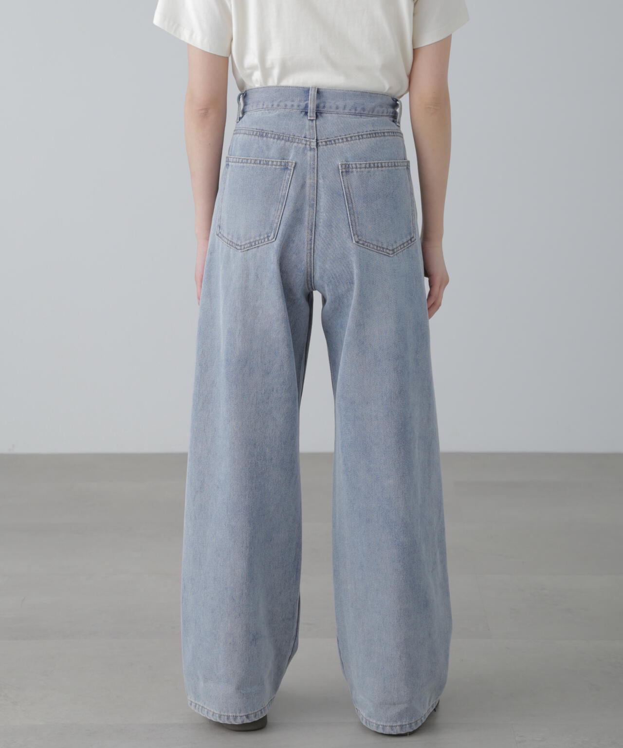 【3サイズ展開XS-M】ワイドストレートカラーパンツ【低身長サイズ有】