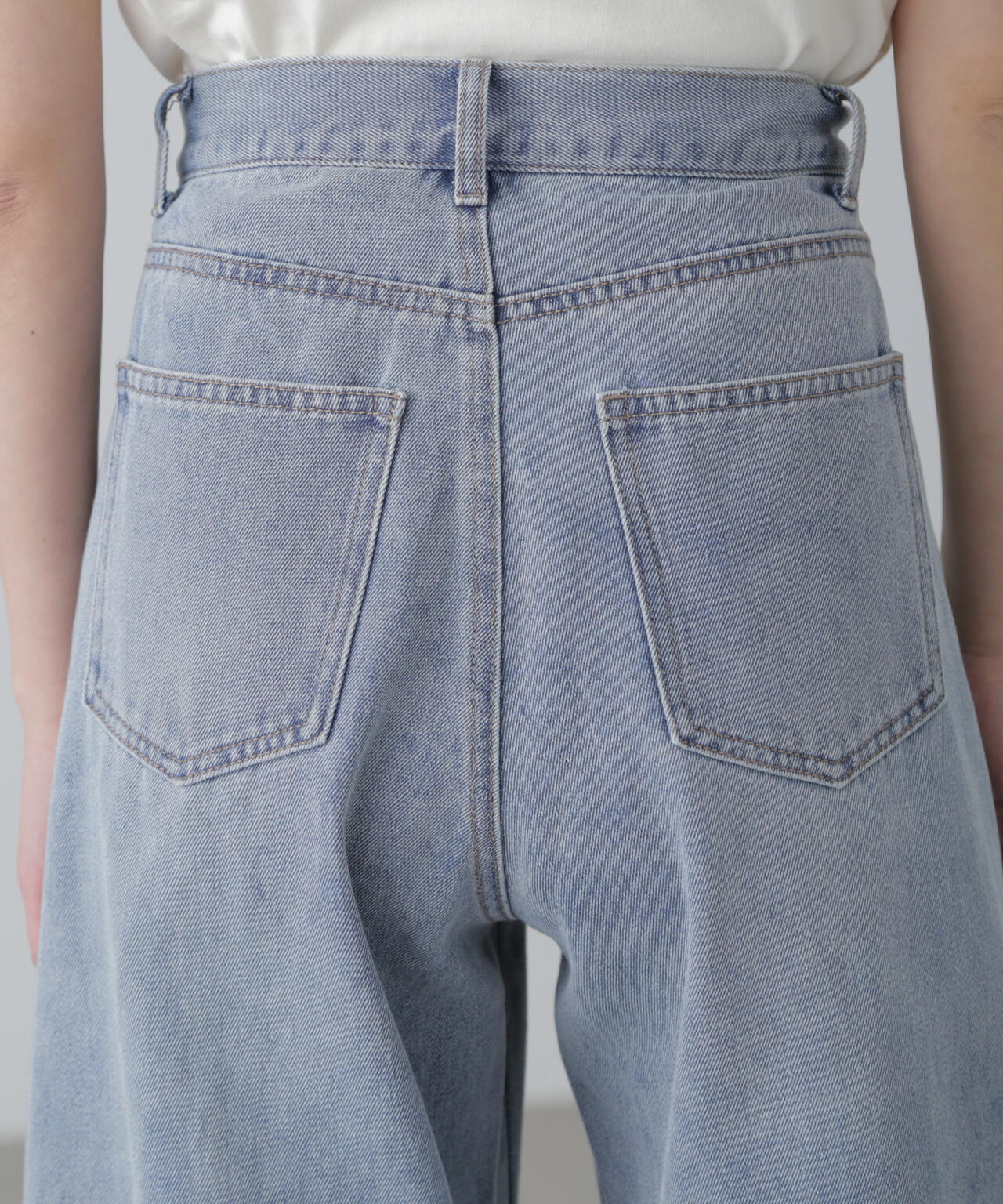 【3サイズ展開XS-M】ワイドストレートカラーパンツ【低身長サイズ有】