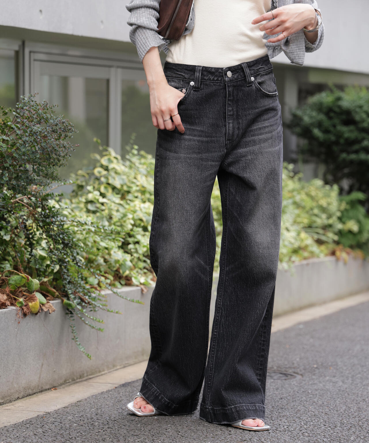 〈フリーズマート別注〉PICCADILLY ベーシックワイドデニムパンツ【低身長サイズ有】