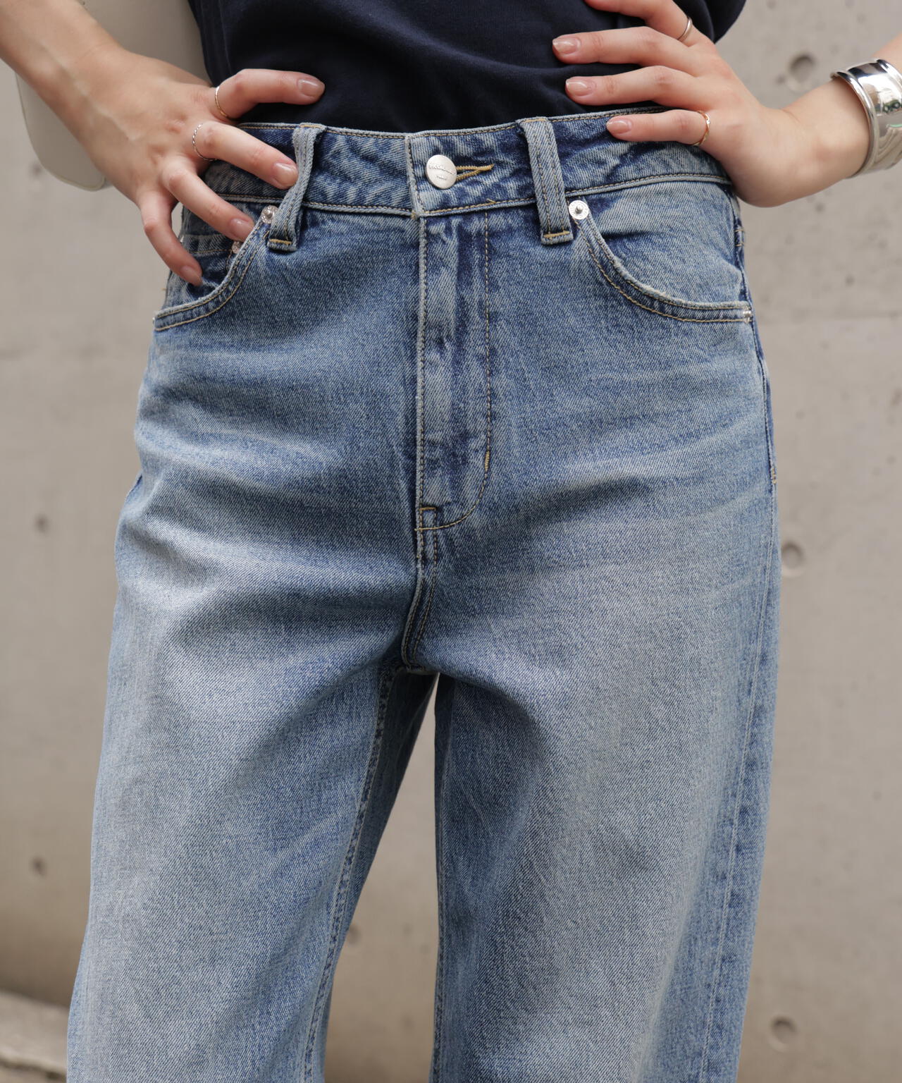 〈フリーズマート別注〉PICCADILLY ベーシックワイドデニムパンツ【低身長サイズ有】