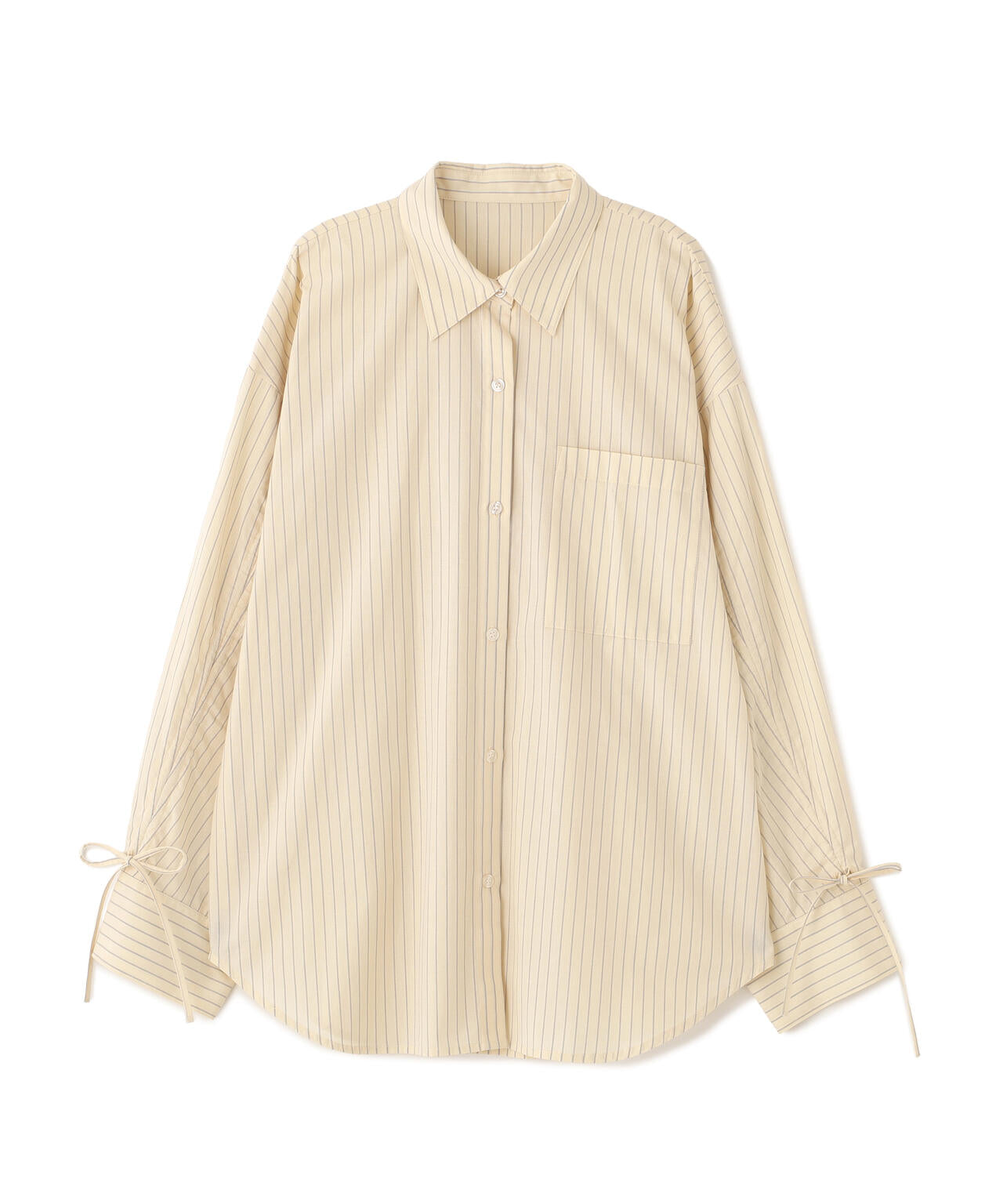 袖シャーリングオーバーシャツ