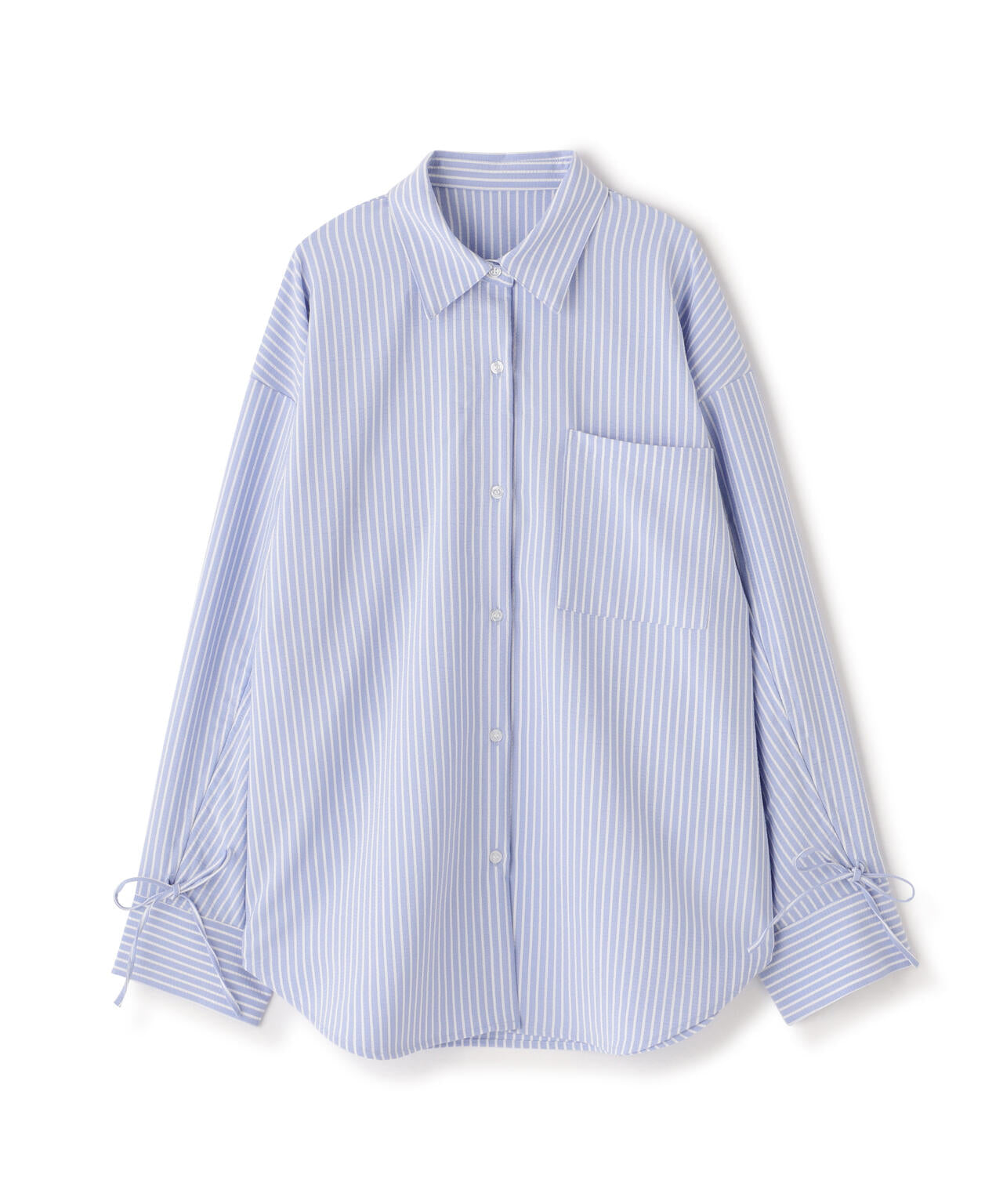 袖シャーリングオーバーシャツ