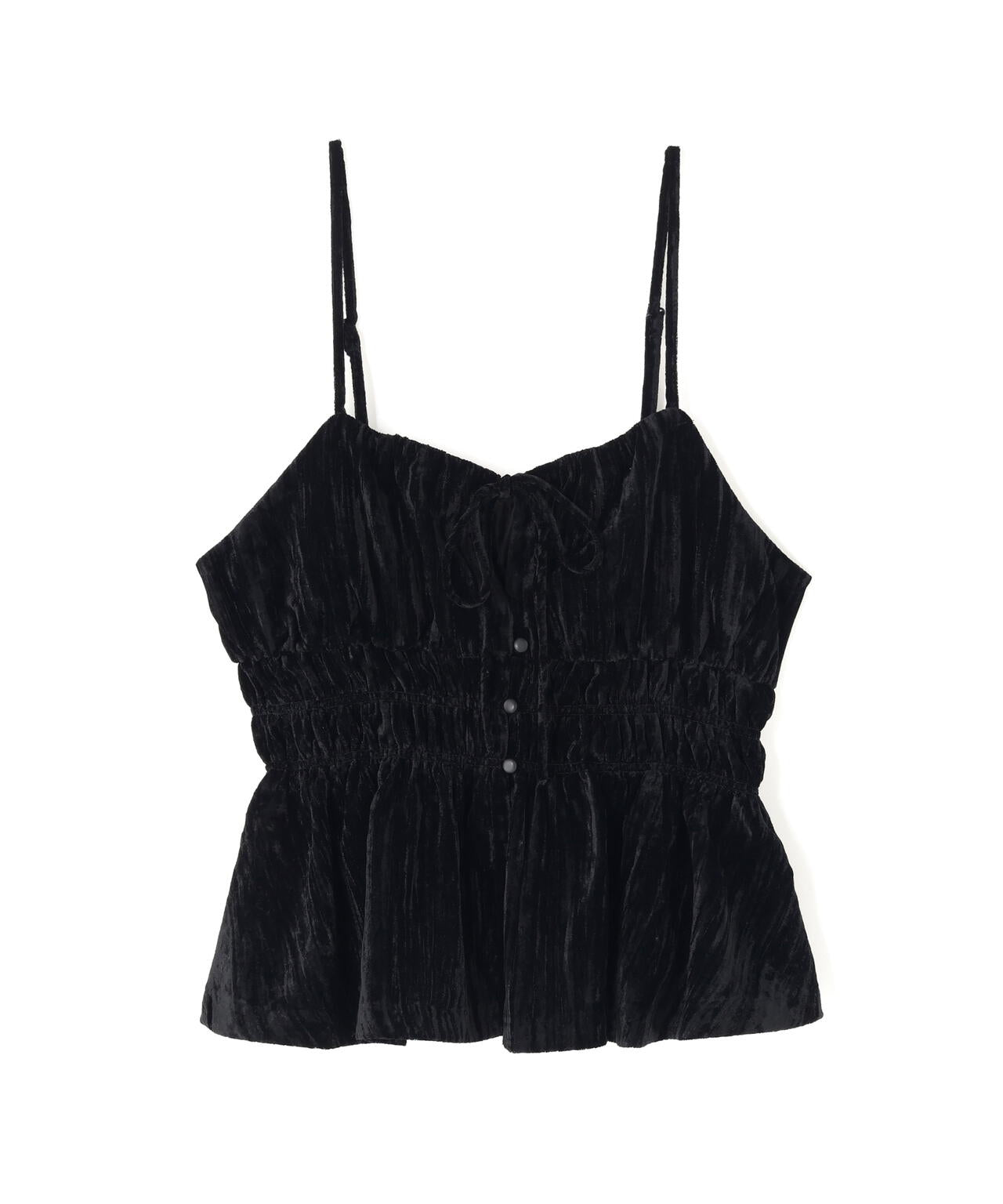 クラッシュベロアシャーリングビスチェ