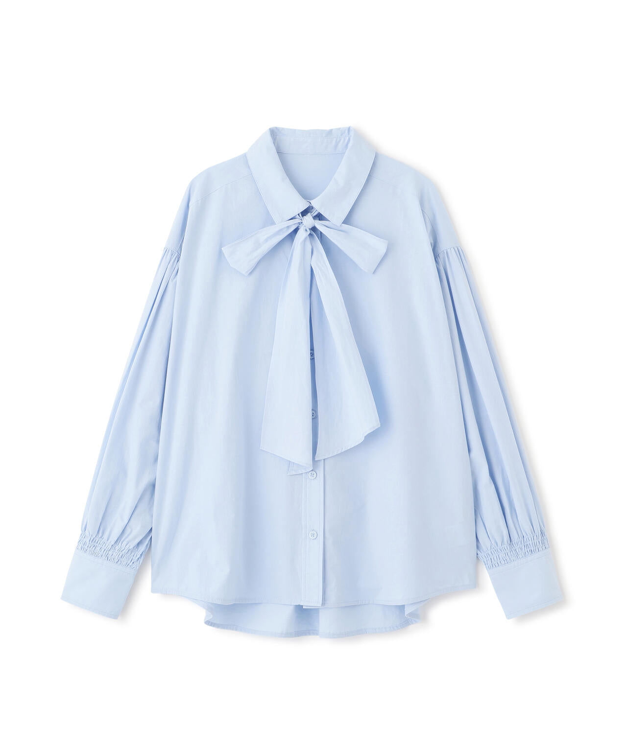 ボウタイ付きブラウス