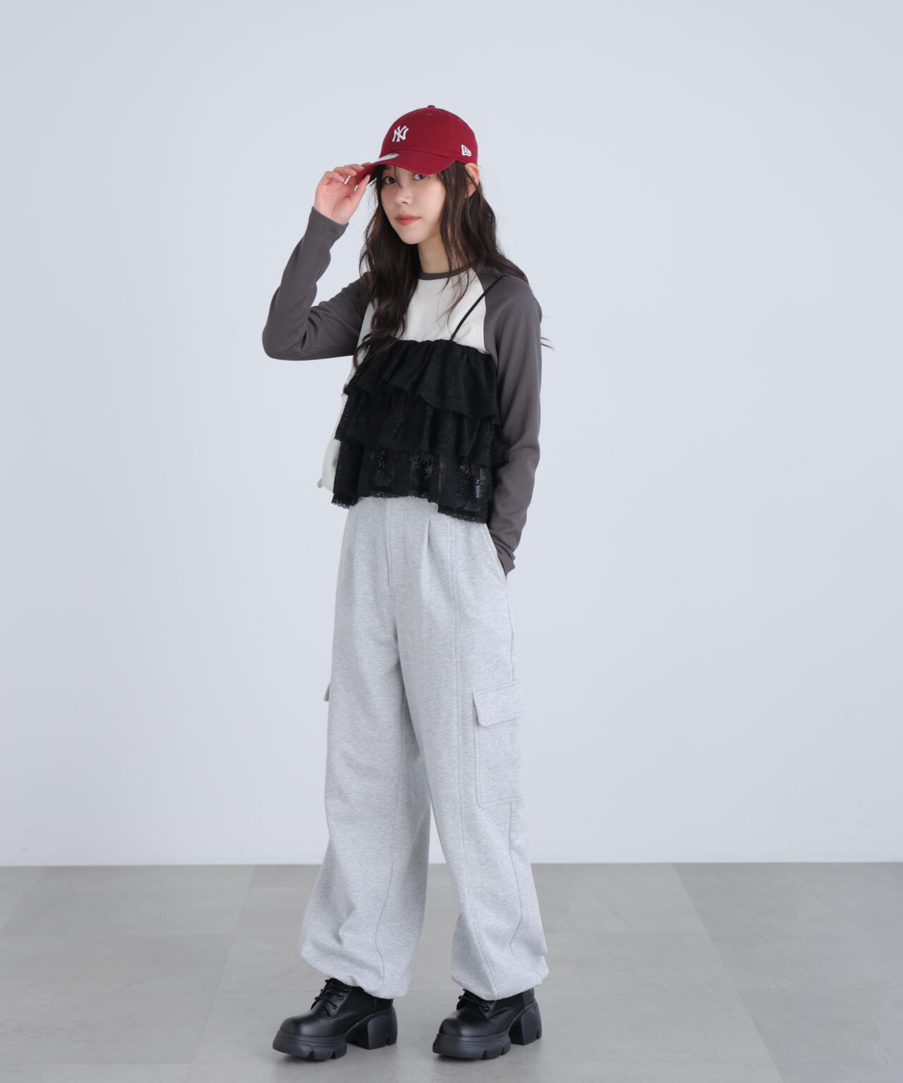 ティアードフリル2wayビスチェ