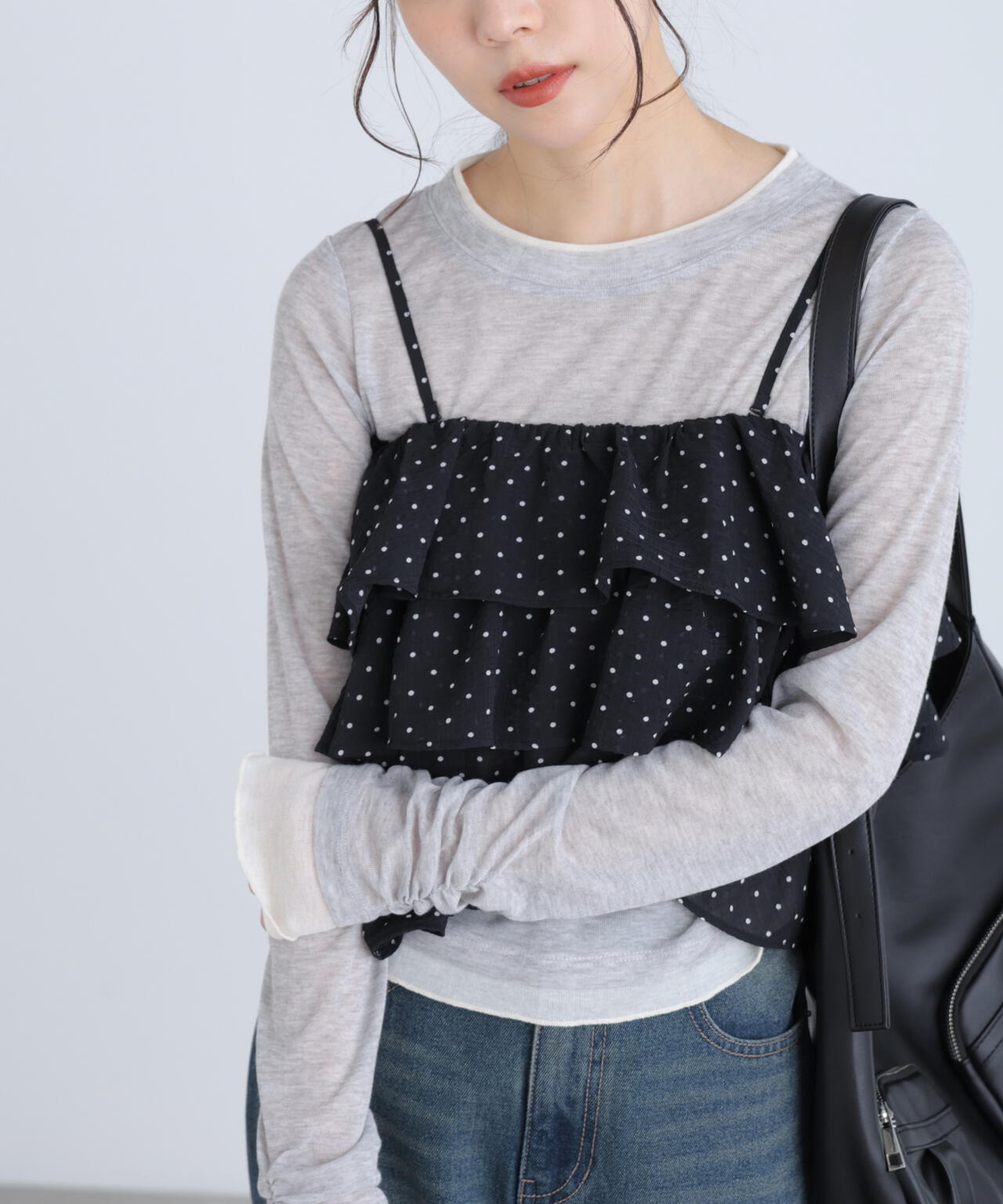 ティアードフリル2wayビスチェ