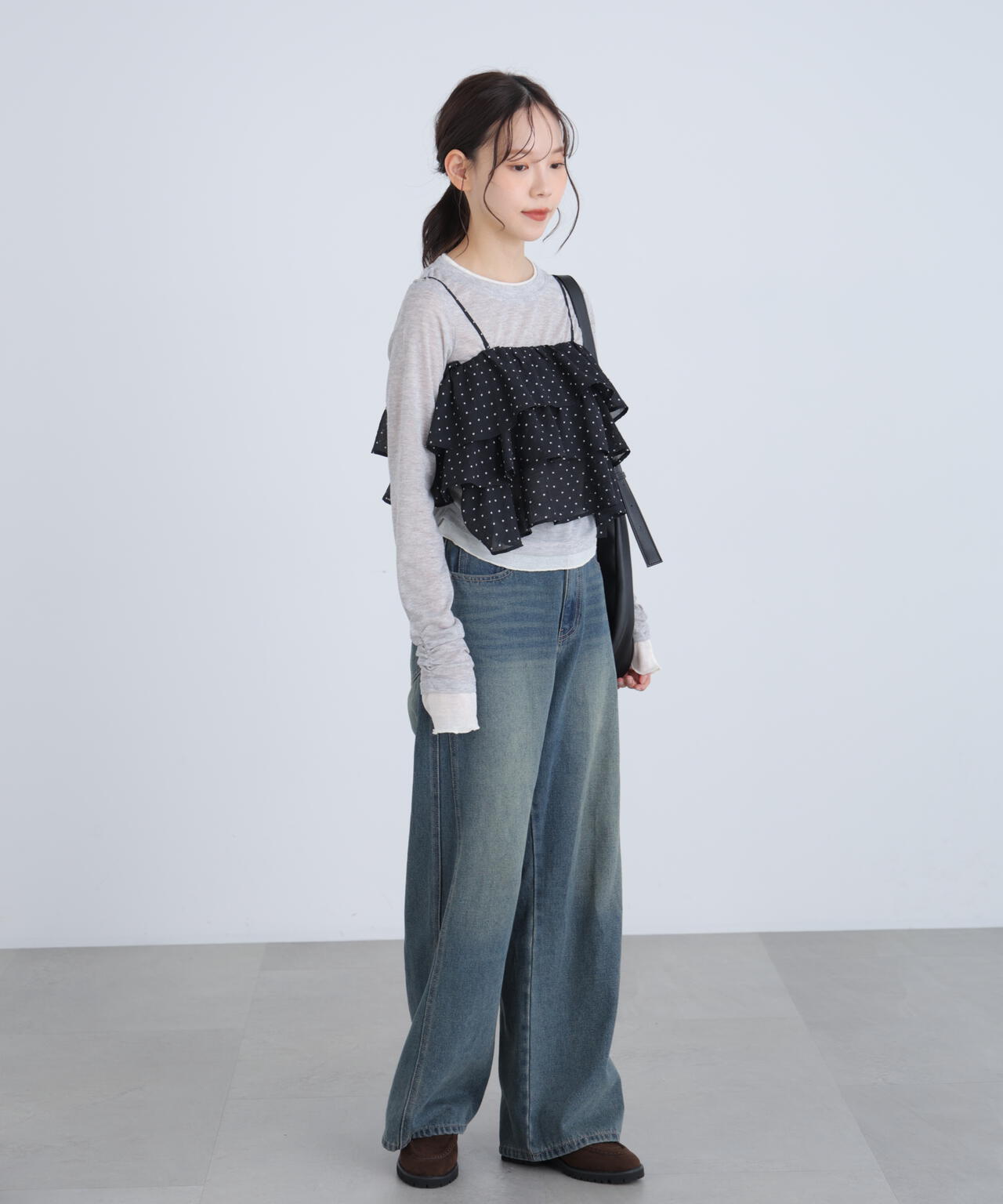 ティアードフリル2wayビスチェ