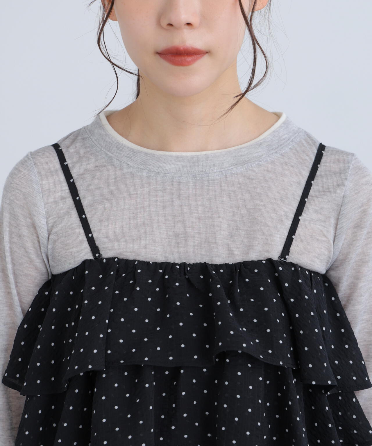 ティアードフリル2wayビスチェ