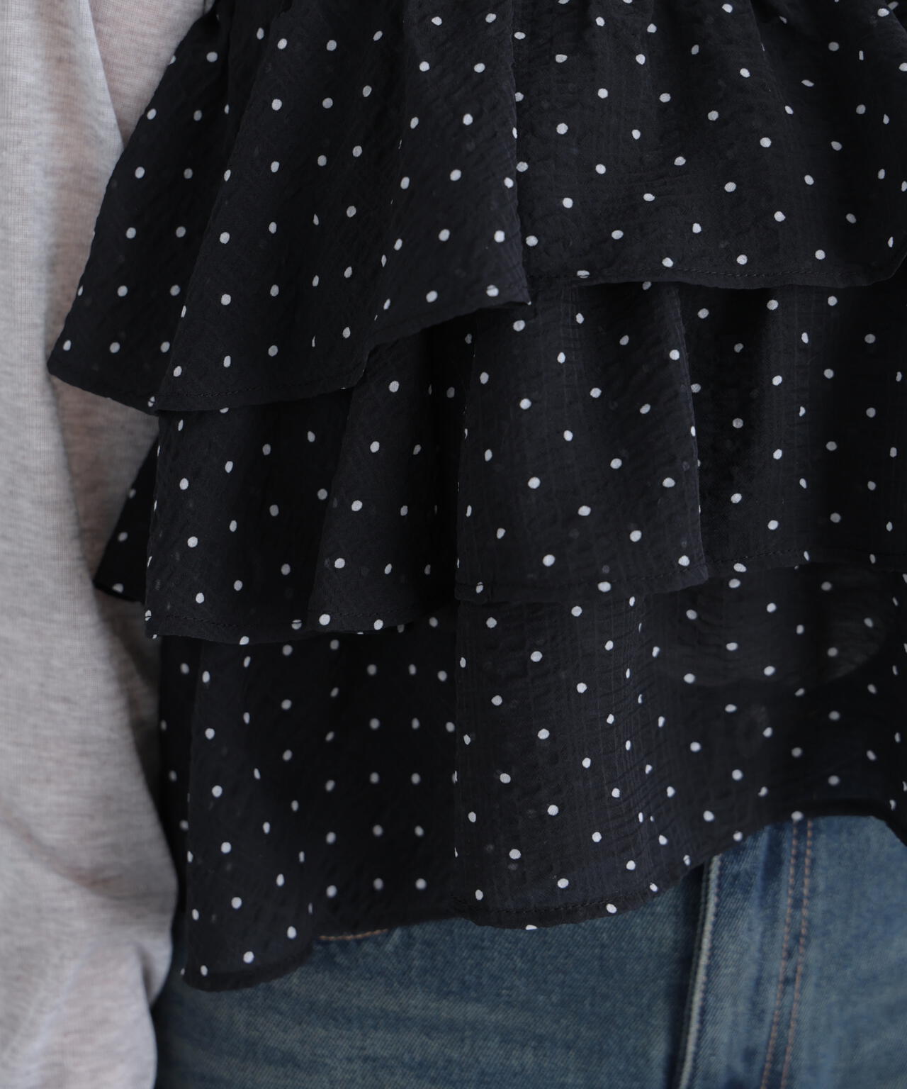 ティアードフリル2wayビスチェ