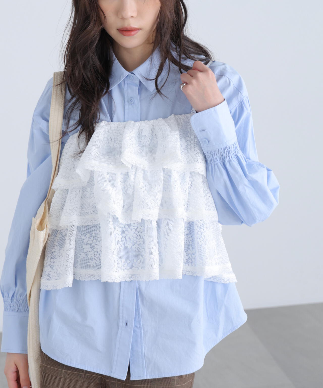 ティアードフリル2wayビスチェ