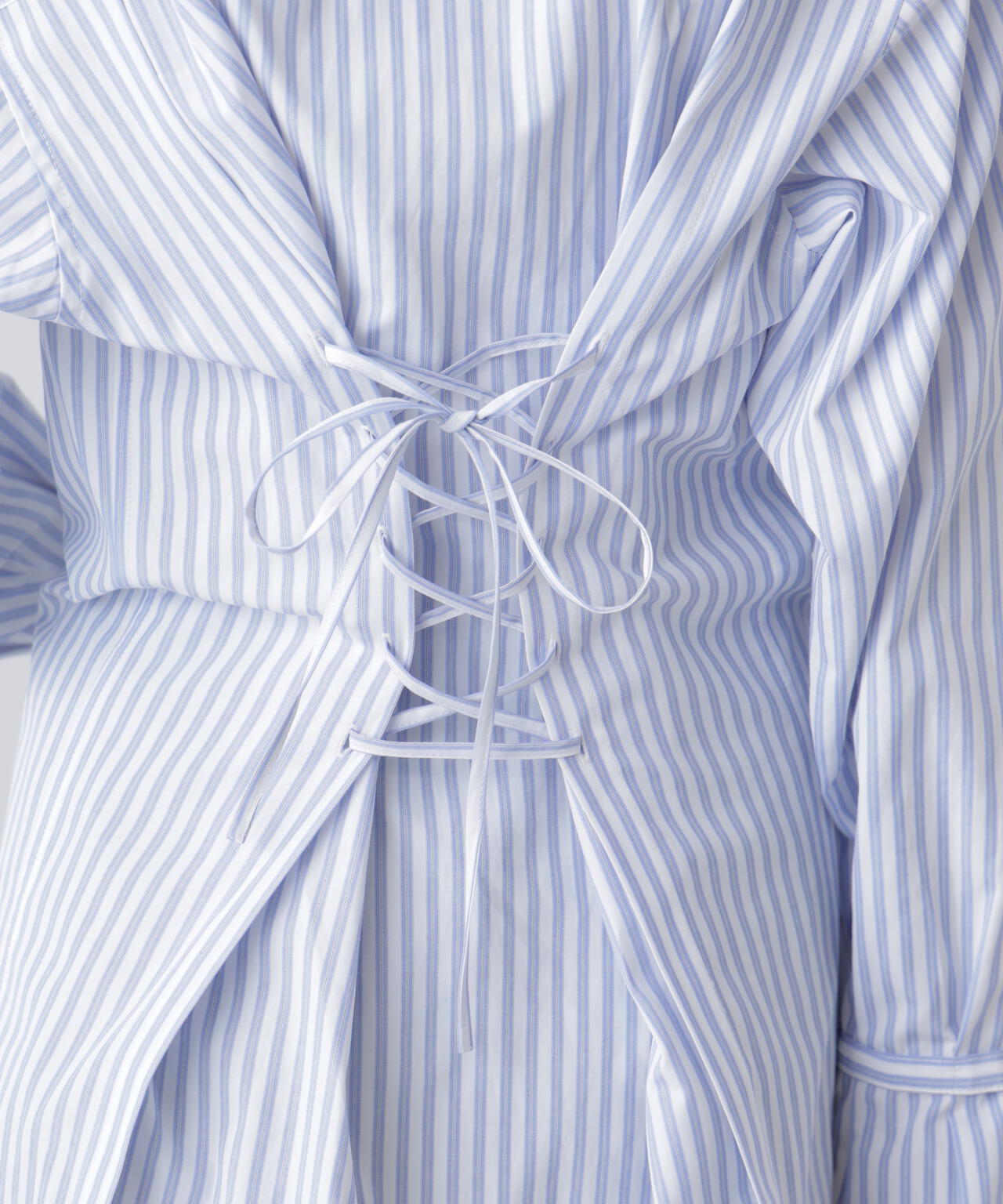 ウエストシェイプレースアップシャツ