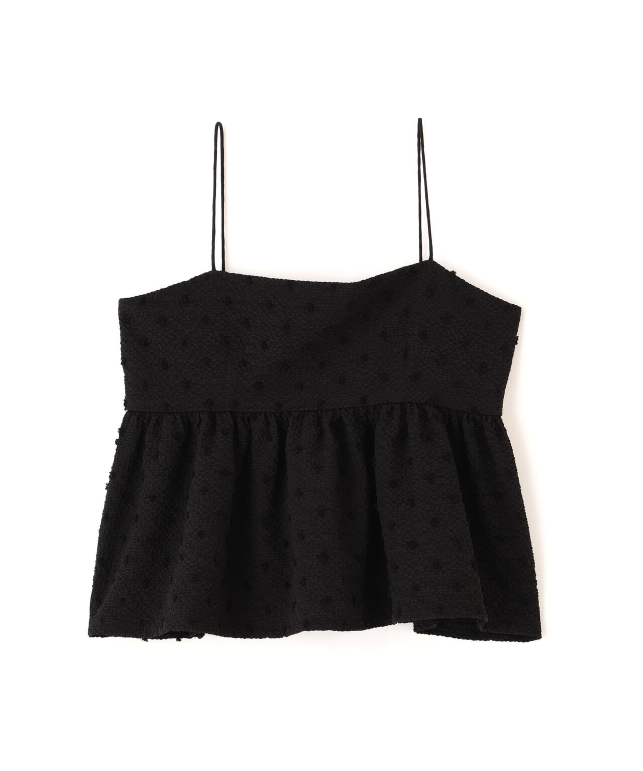 ドットジャガードキャミソールビスチェ