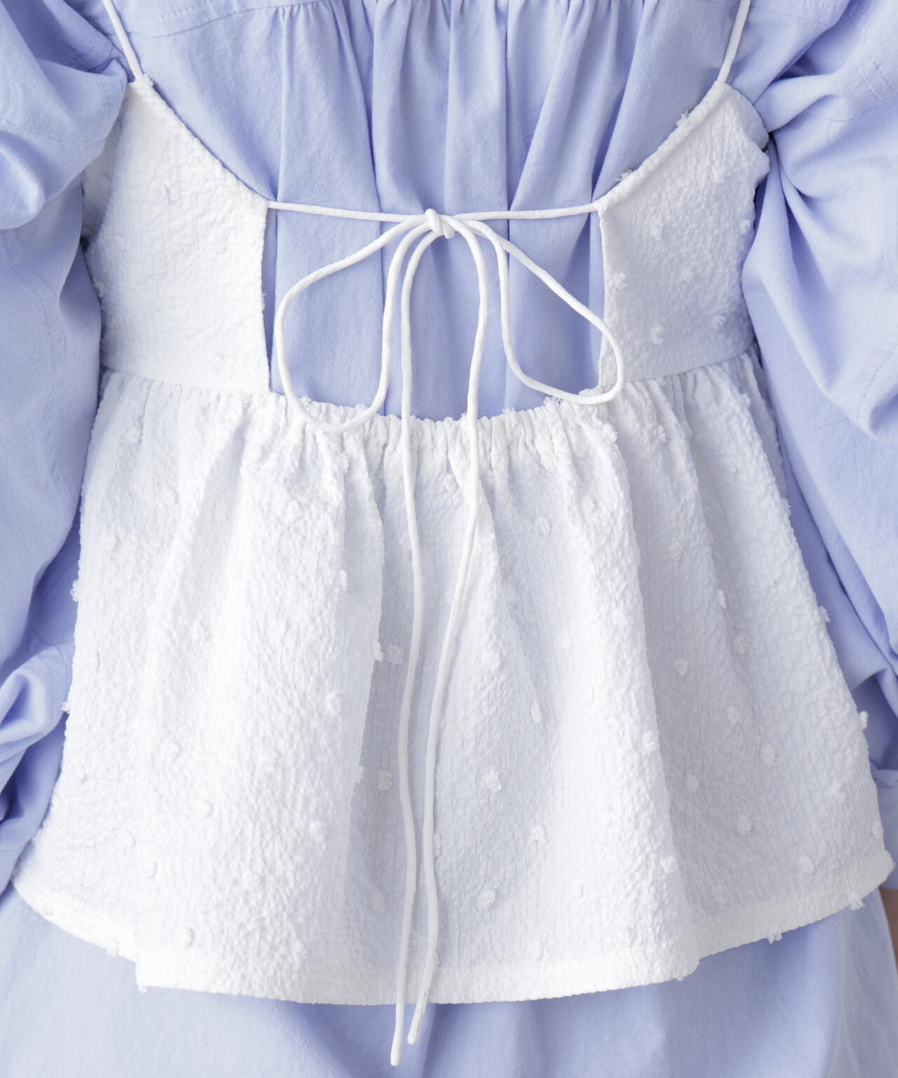 ドットジャガードキャミソールビスチェ