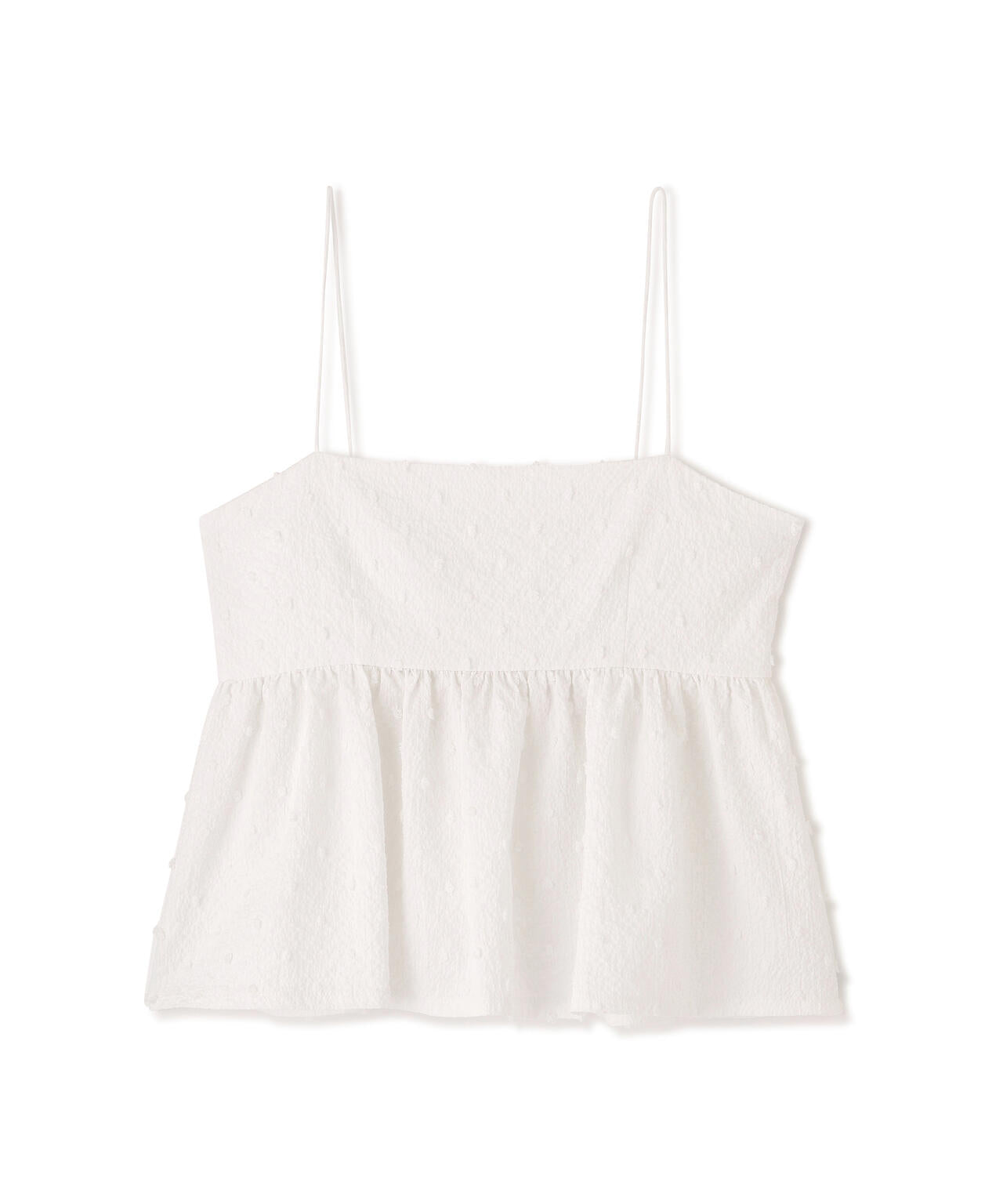 ドットジャガードキャミソールビスチェ