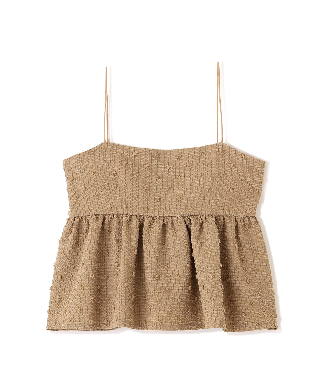 ドットジャガードキャミソールビスチェ