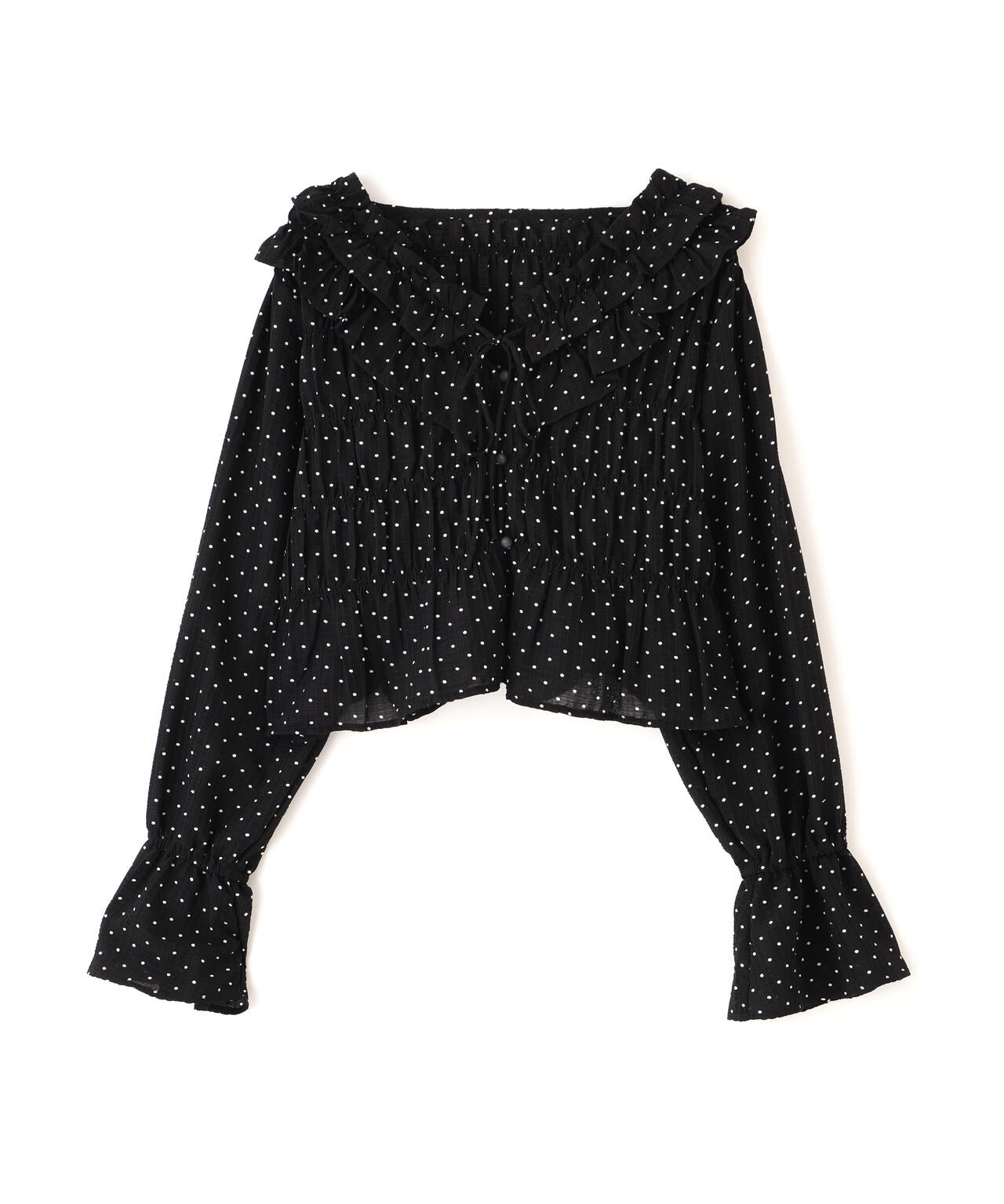 【一部追加生産予約】アソート前後2wayフリルブラウス