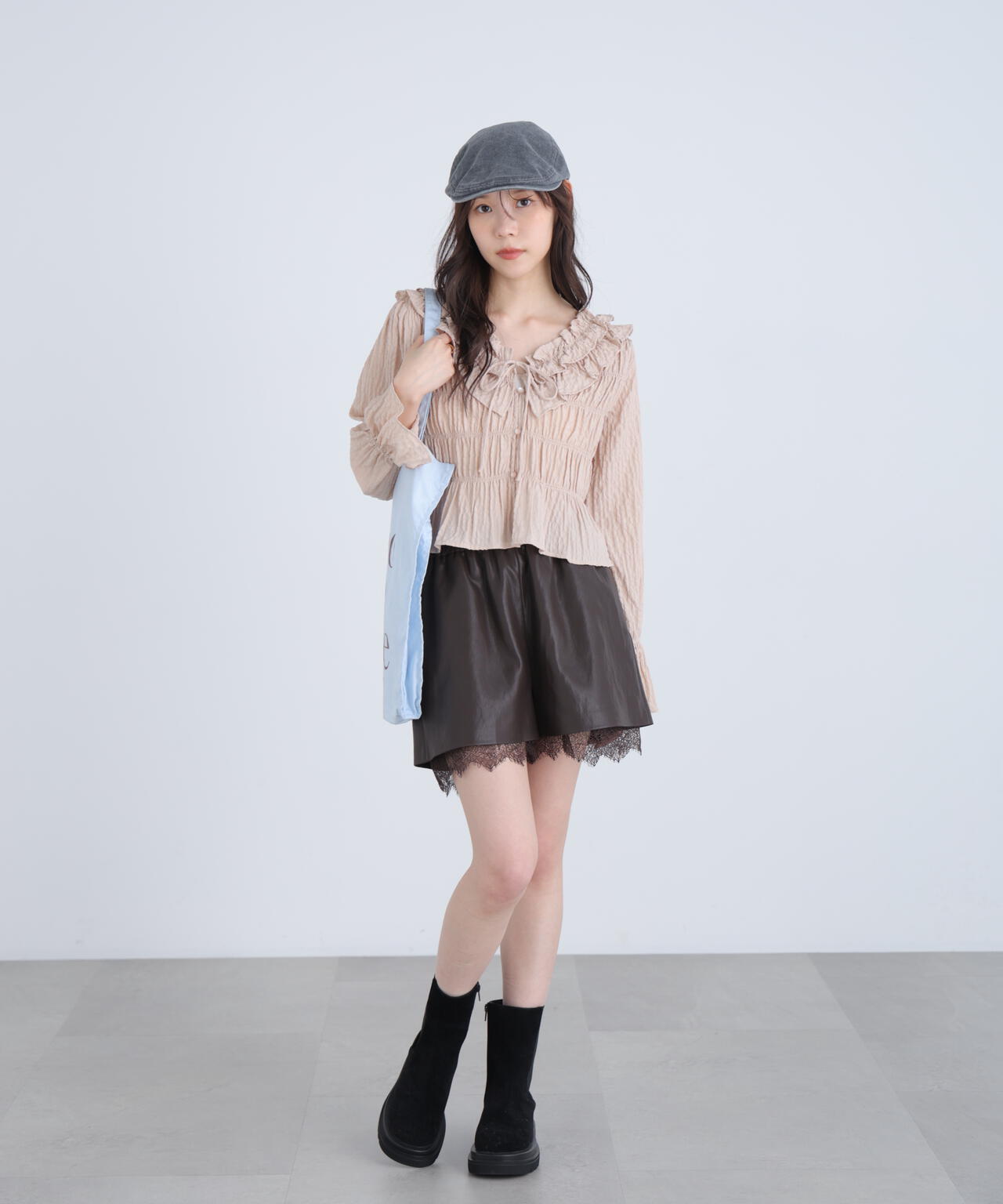 【一部追加生産予約】アソート前後2wayフリルブラウス