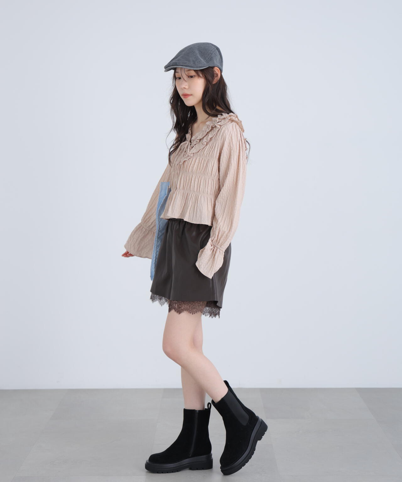 【一部追加生産予約】アソート前後2wayフリルブラウス