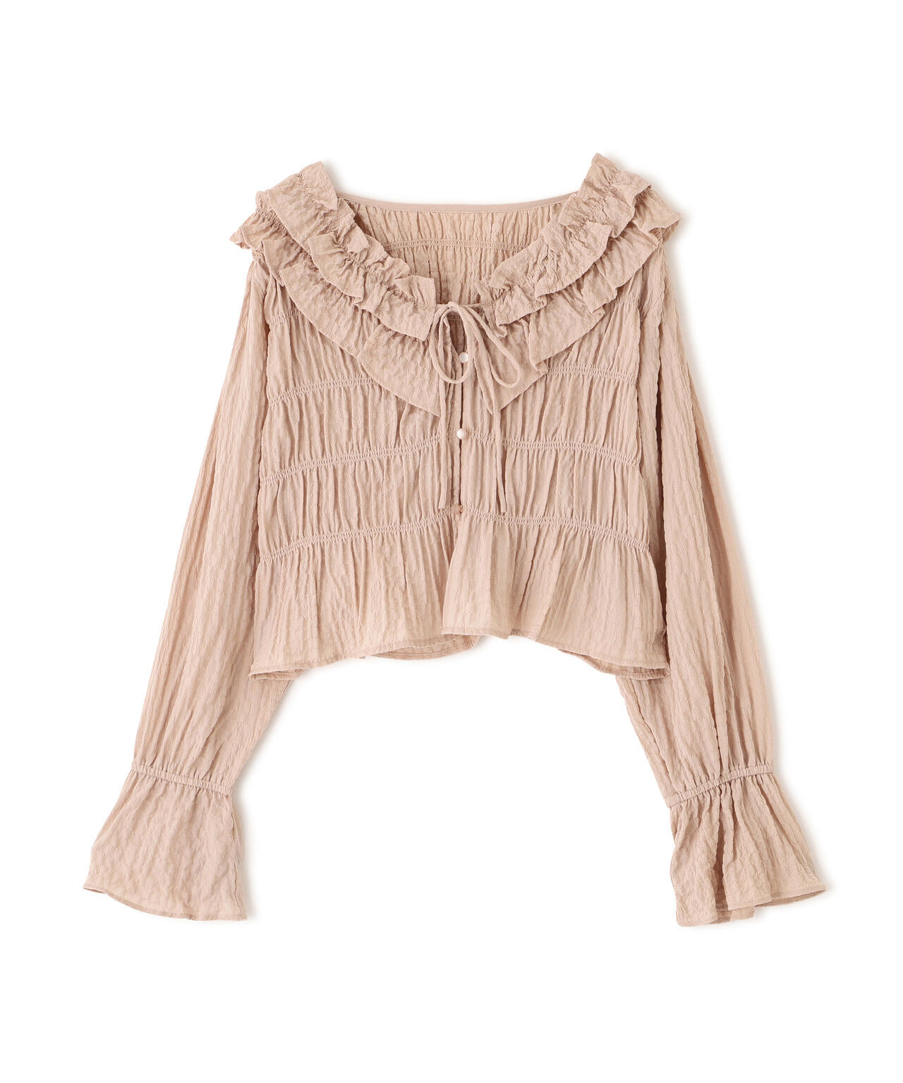 【一部追加生産予約】アソート前後2wayフリルブラウス