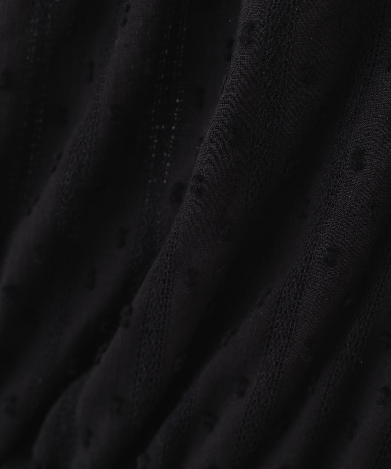 コットンレースペプラムブラウス