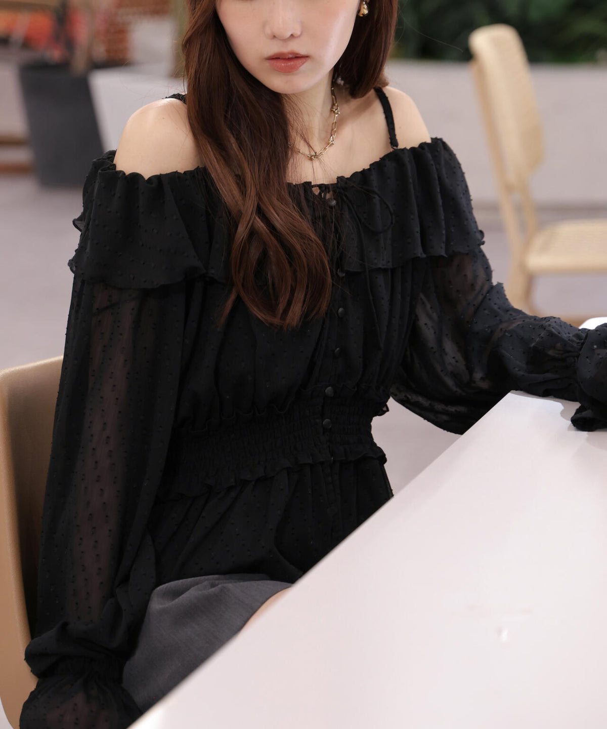 162cm 着用サイズ:FR