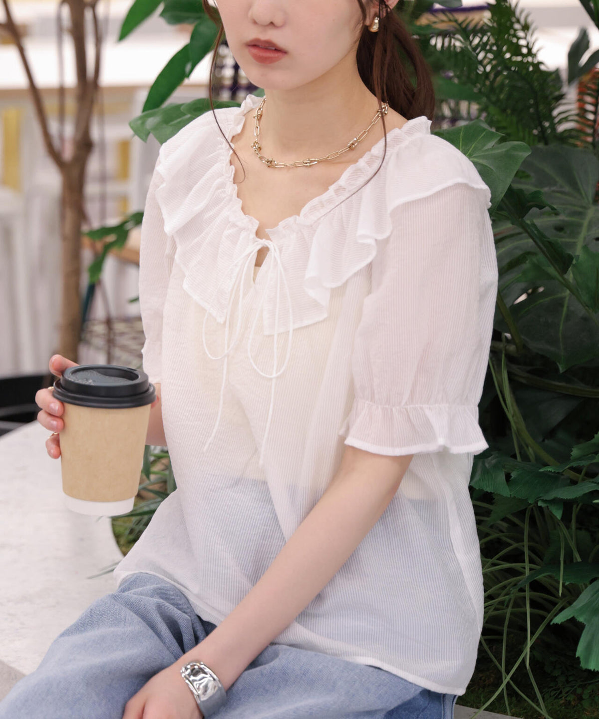 162cm 着用サイズ:FR