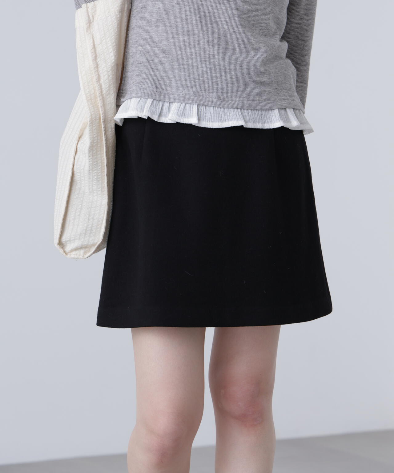 バイアスチェックミニスカート