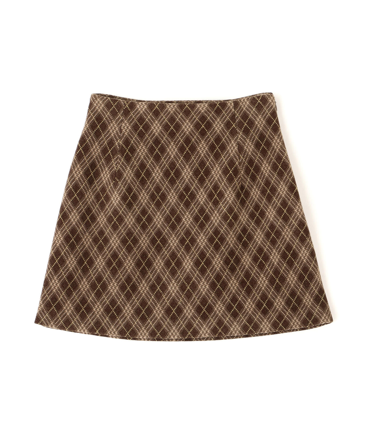 バイアスチェックミニスカート