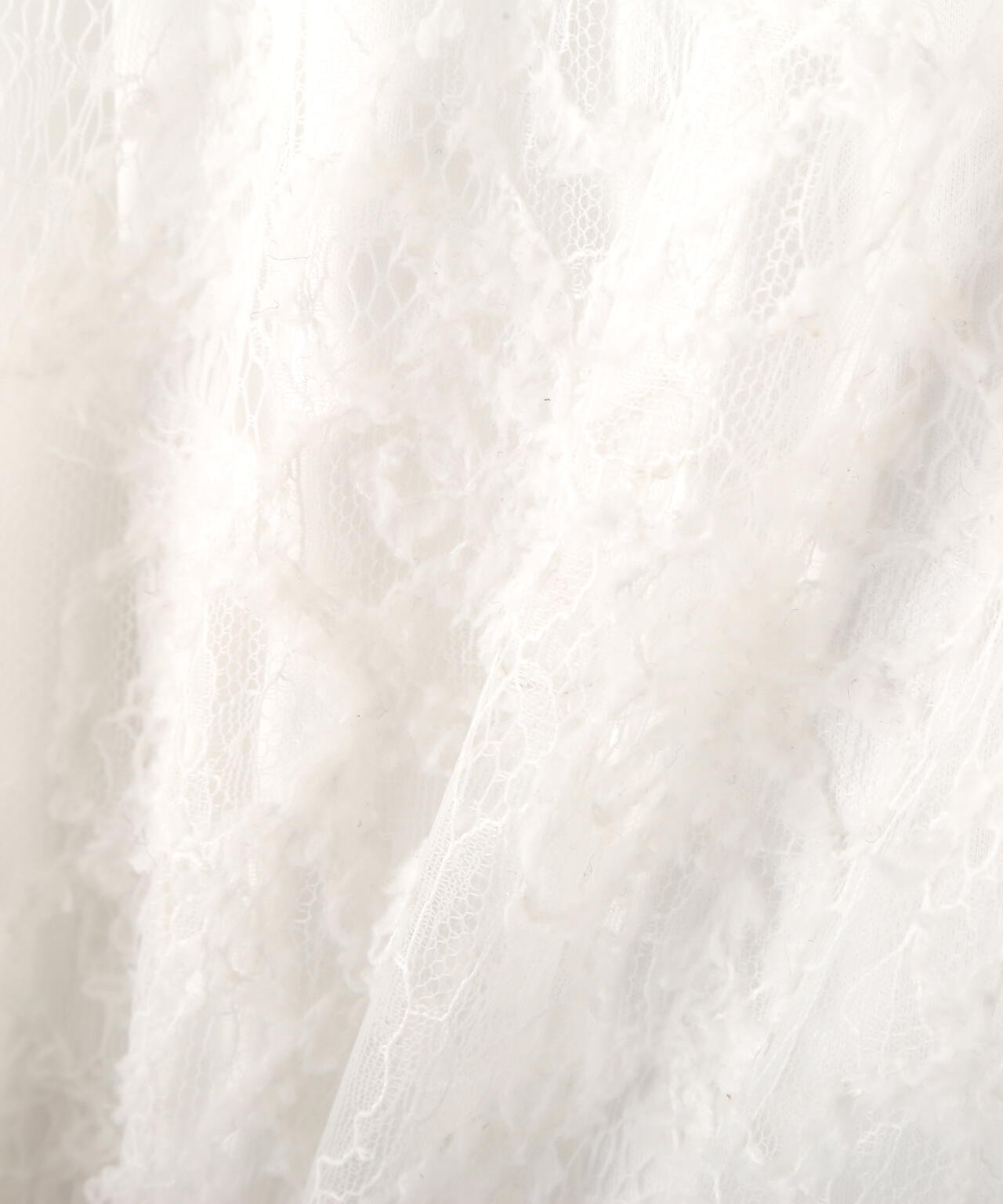 2wayモールレースパネルフレアスカート