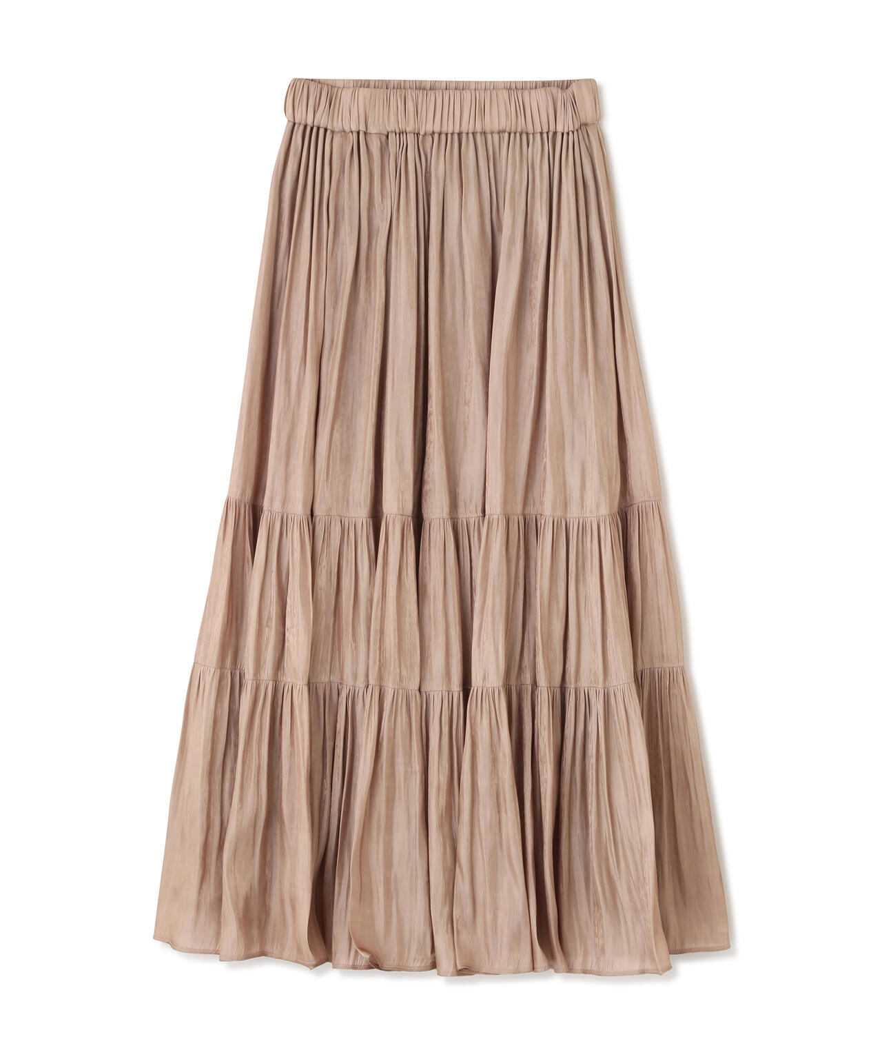 シャイニーティアードスカート