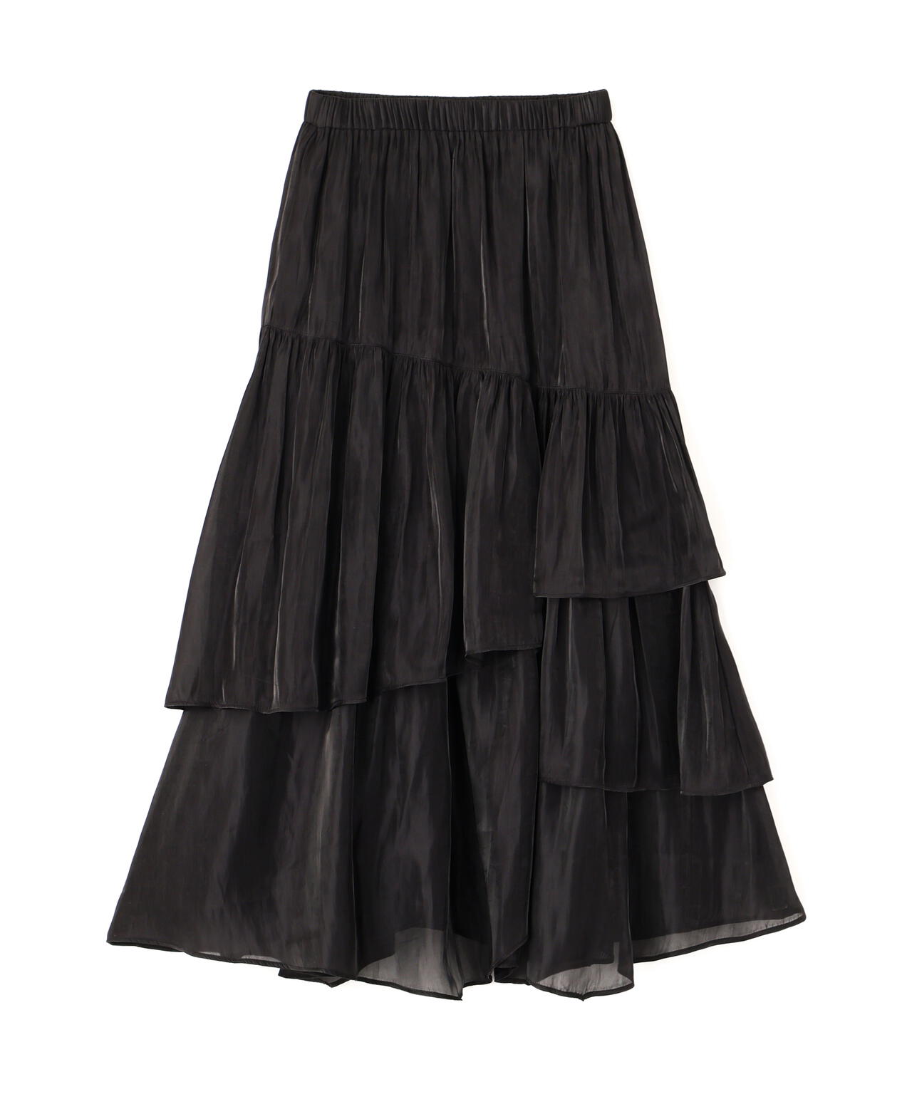 シャイニーフリルティアードスカート