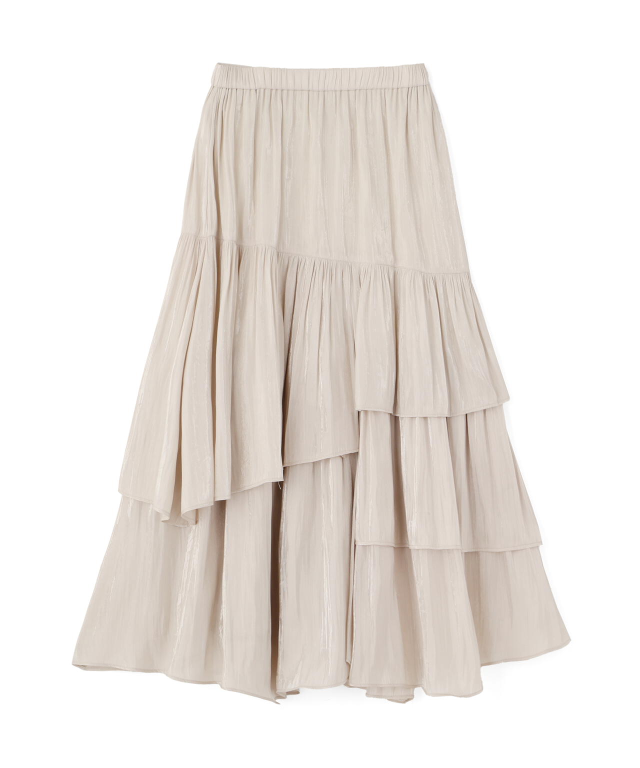 シャイニーフリルティアードスカート