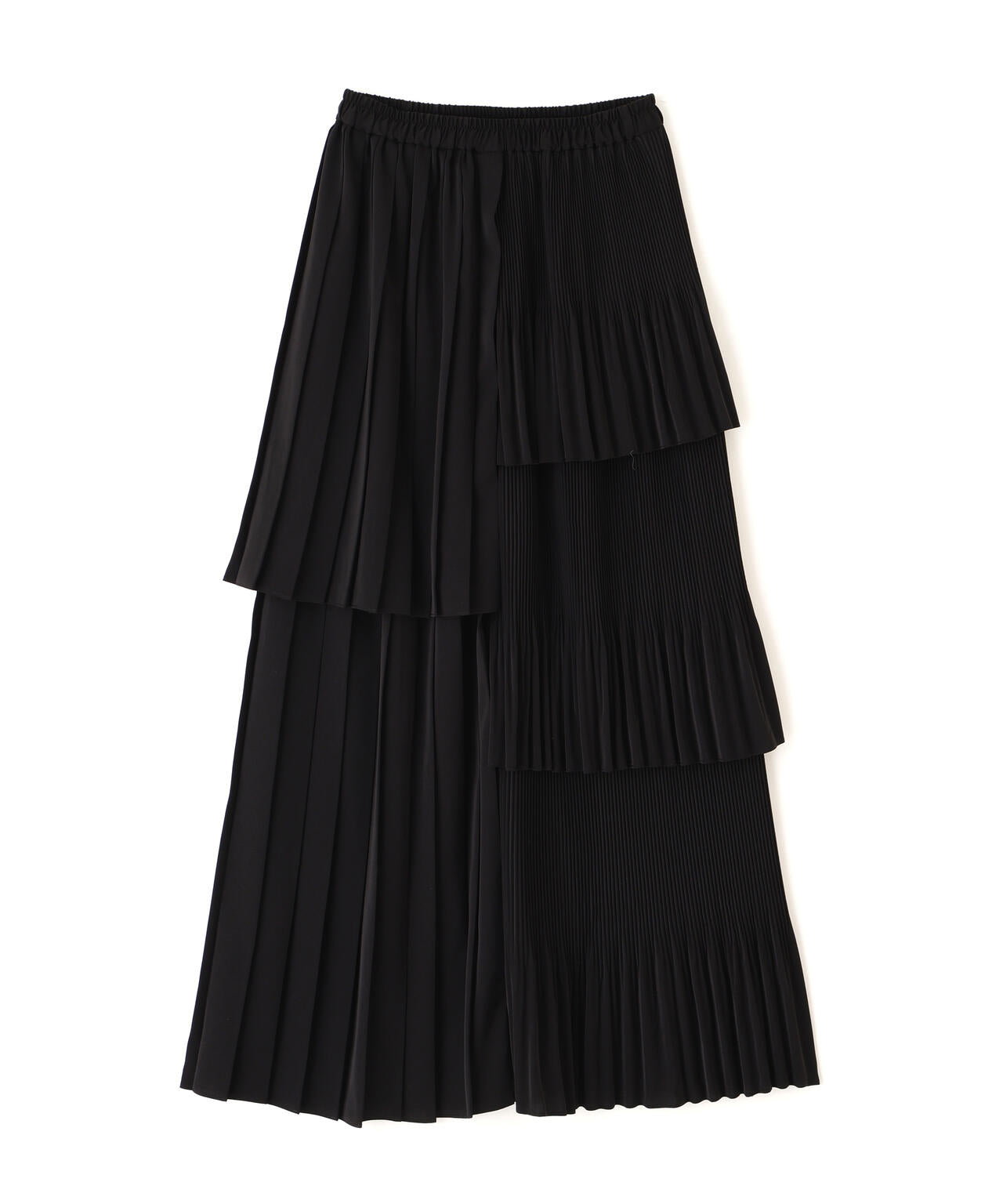 ランダムプリーツティアードスカート