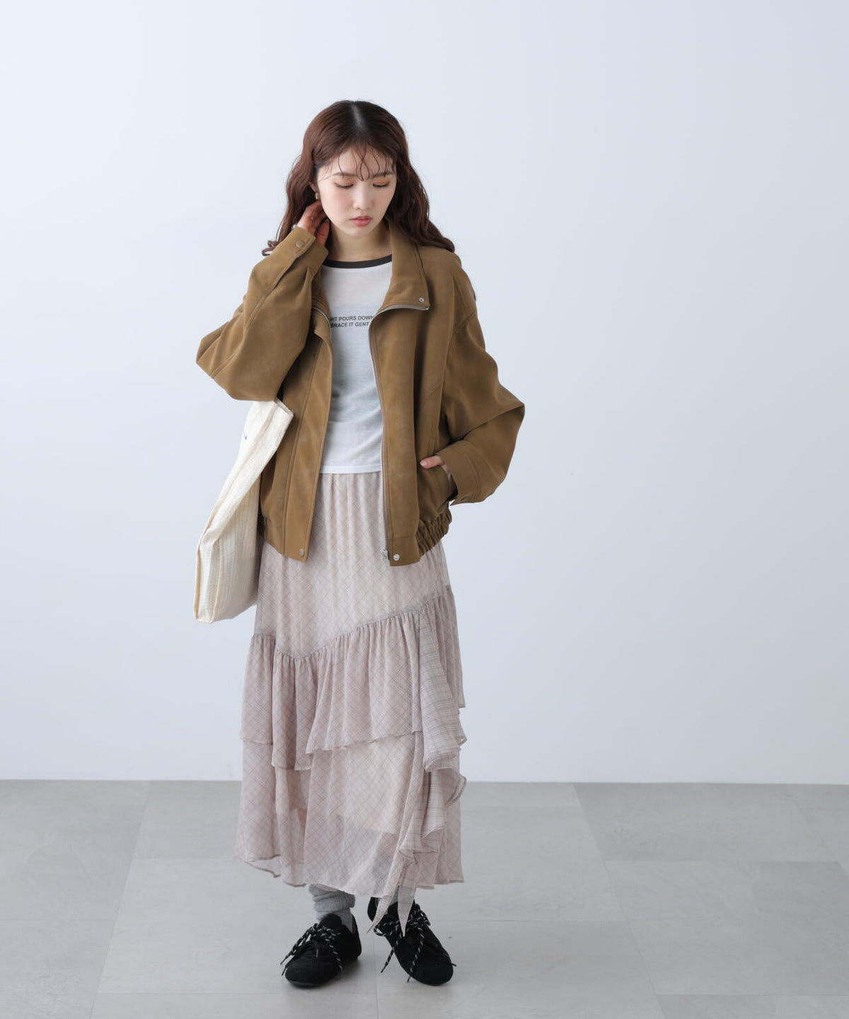 アソートイレヘムフリルスカート