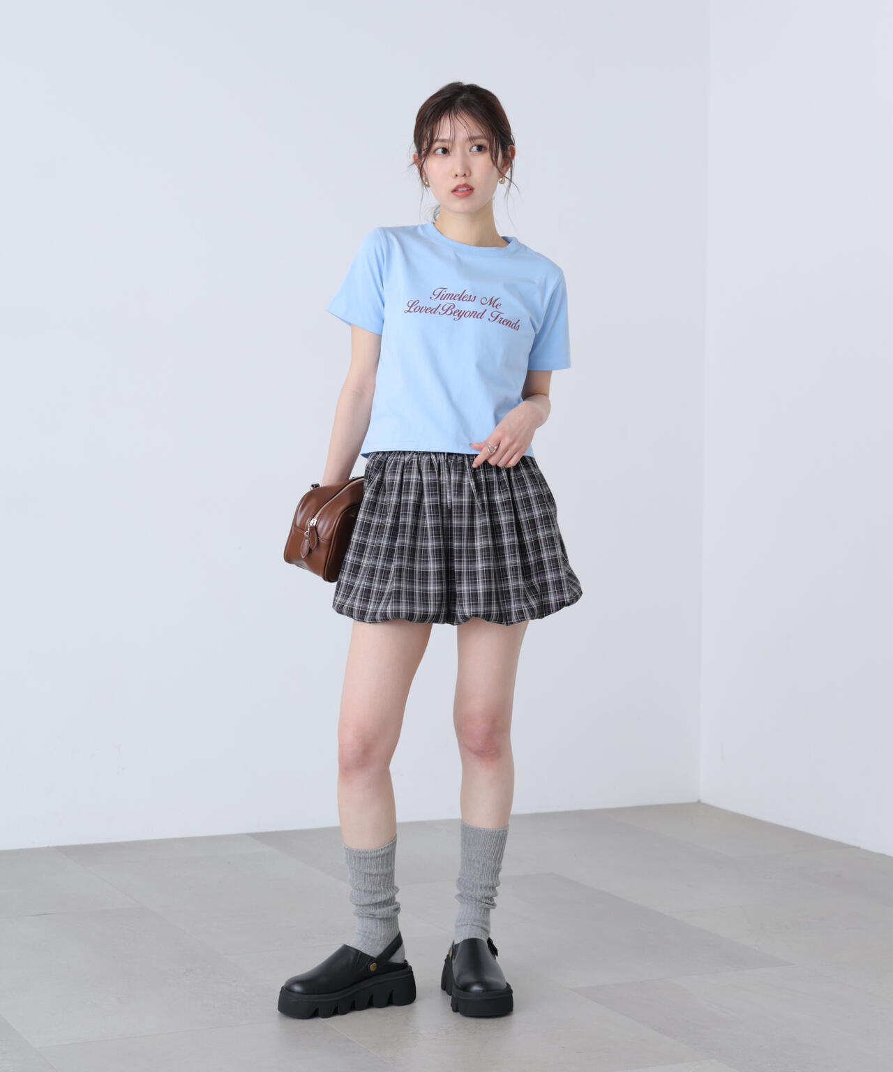 インナーパンツ付バルーンミニスカート