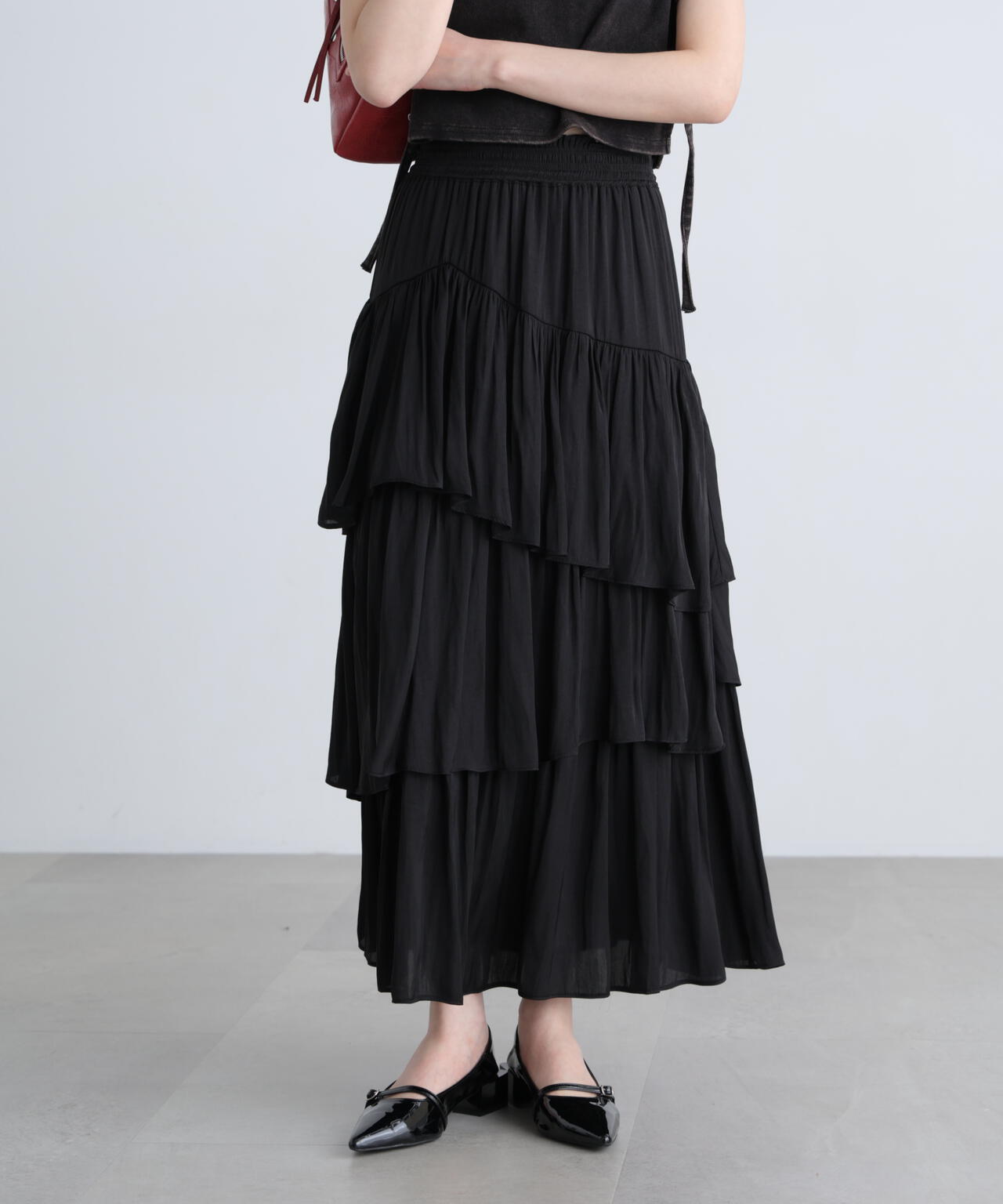 ラッフルティアードスカート