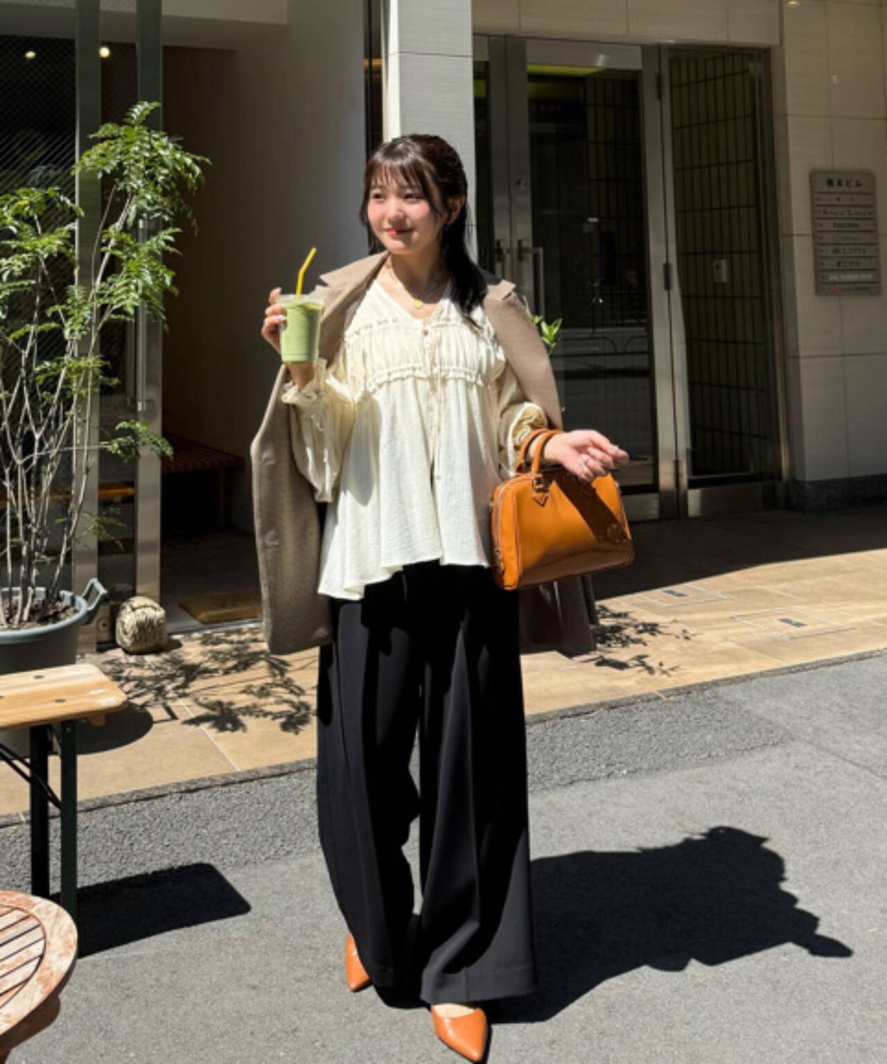 【はかな企画】【低身長向けXXSあり】2タックハイウエストスラックス〈MFM〉