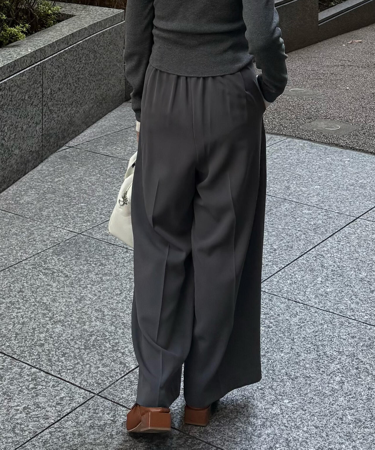 【はかな企画】【低身長向けXXSあり】2タックハイウエストスラックス〈MFM〉