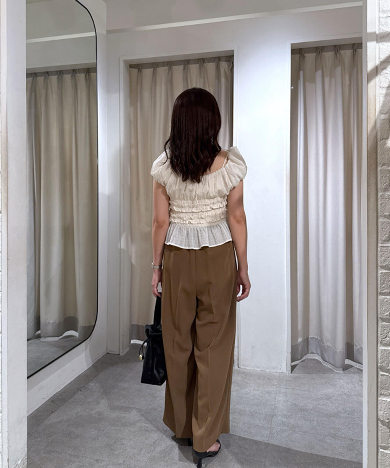 【はかな企画】【低身長向けXXSあり】2タックハイウエストスラックス〈MFM〉