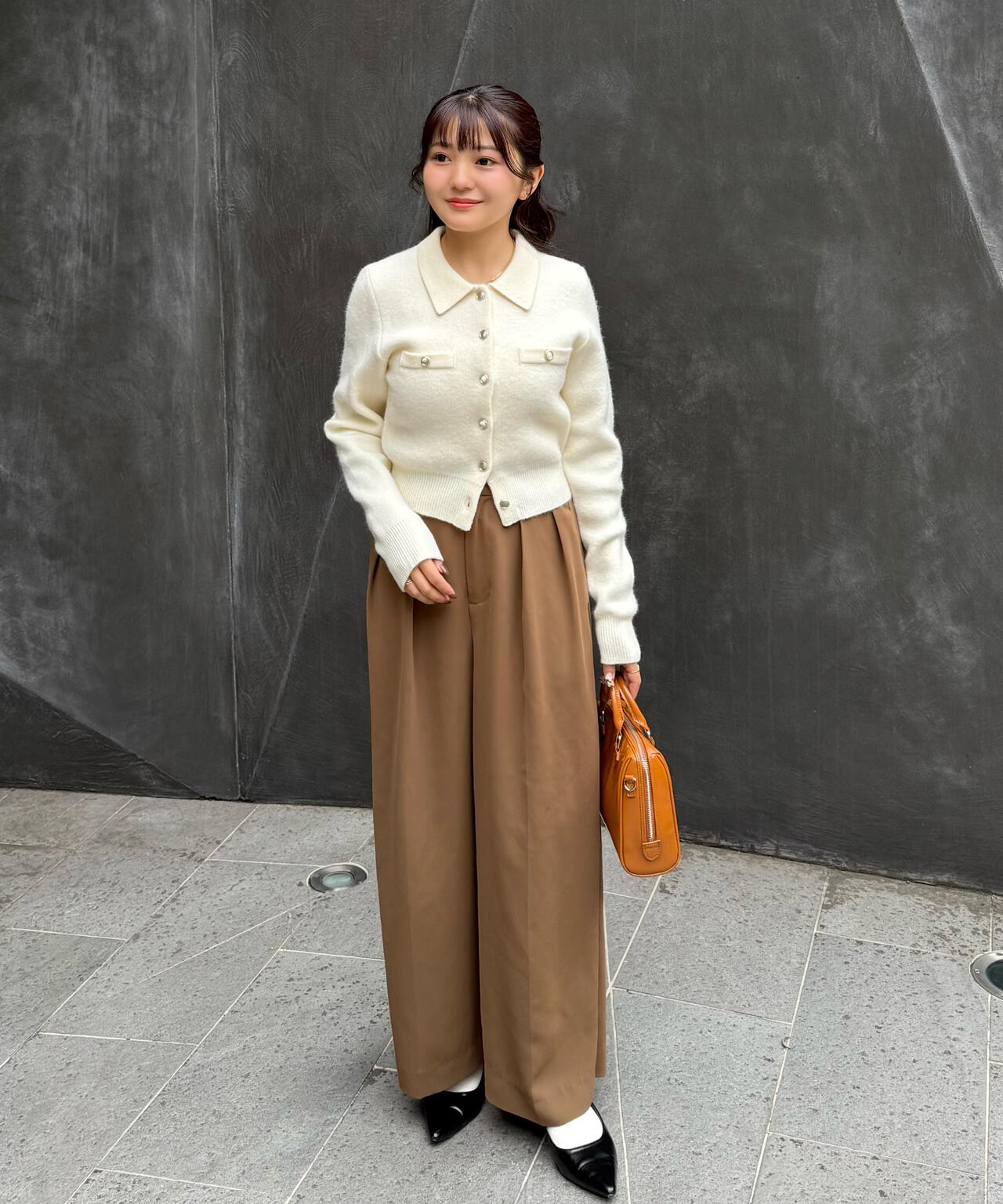 【はかな企画】【低身長向けXXSあり】2タックハイウエストスラックス〈MFM〉