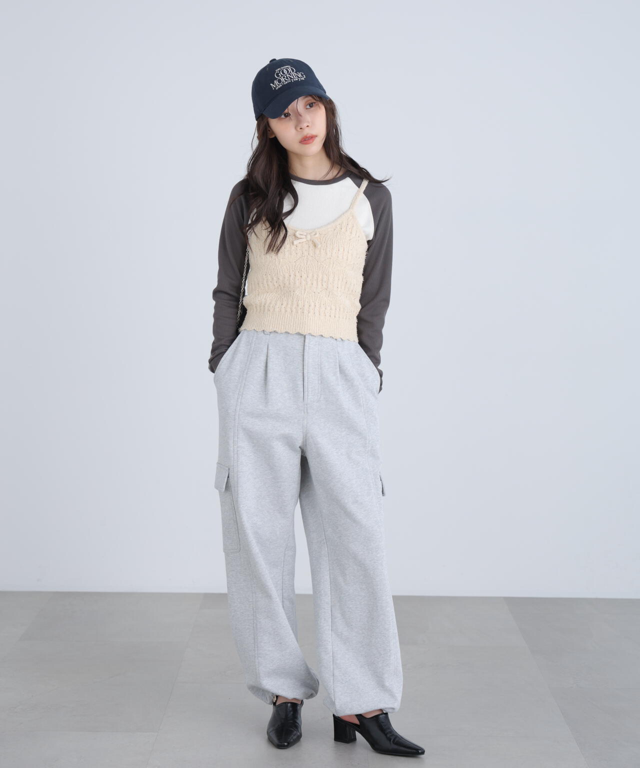 裏毛カーゴパンツ