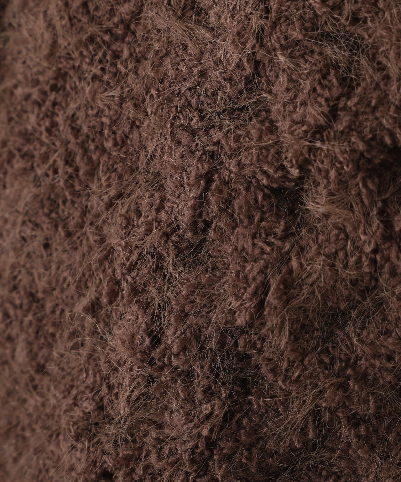 テディヤーンケーブル編みミニワンピース