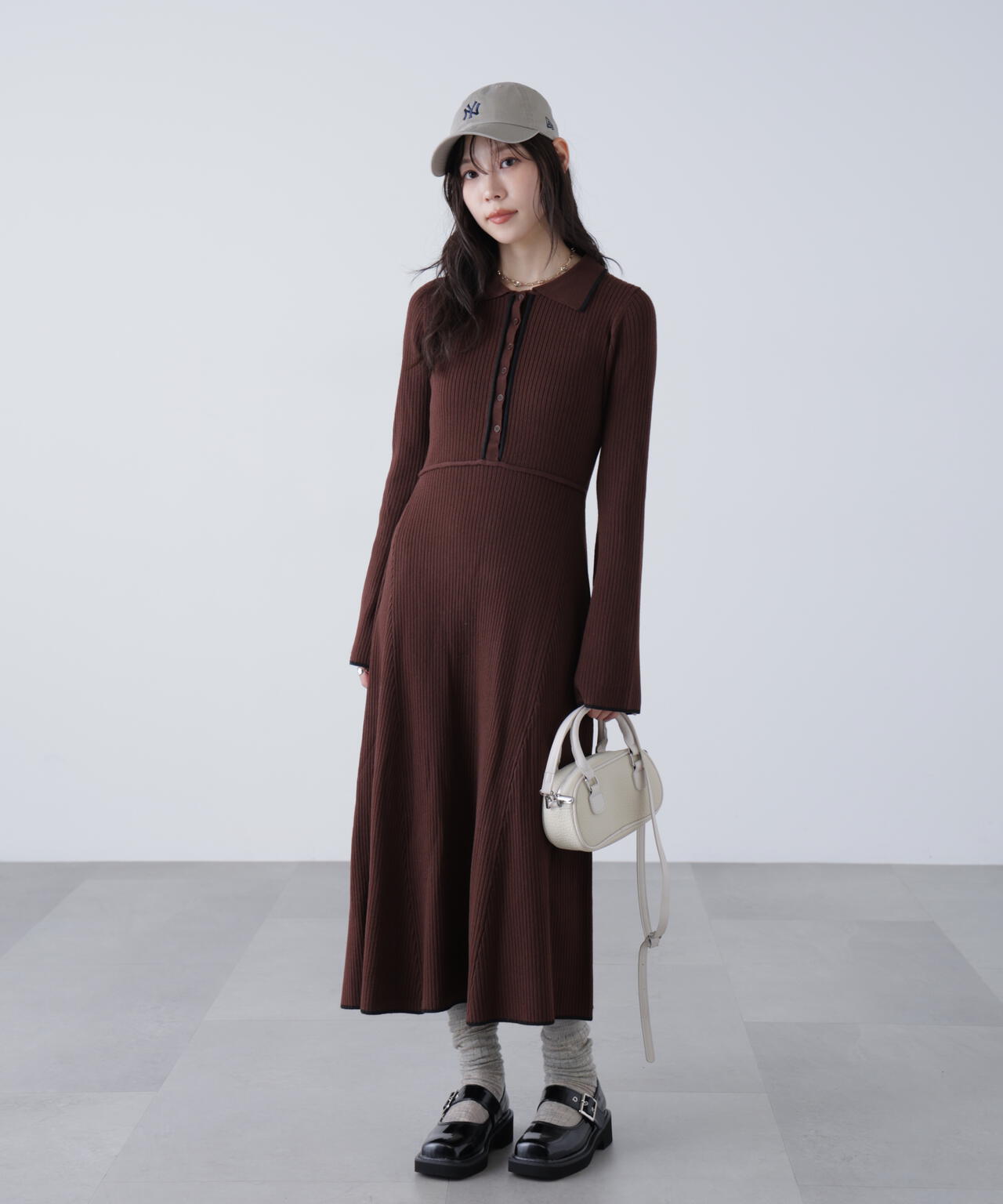 ポロニットワンピース