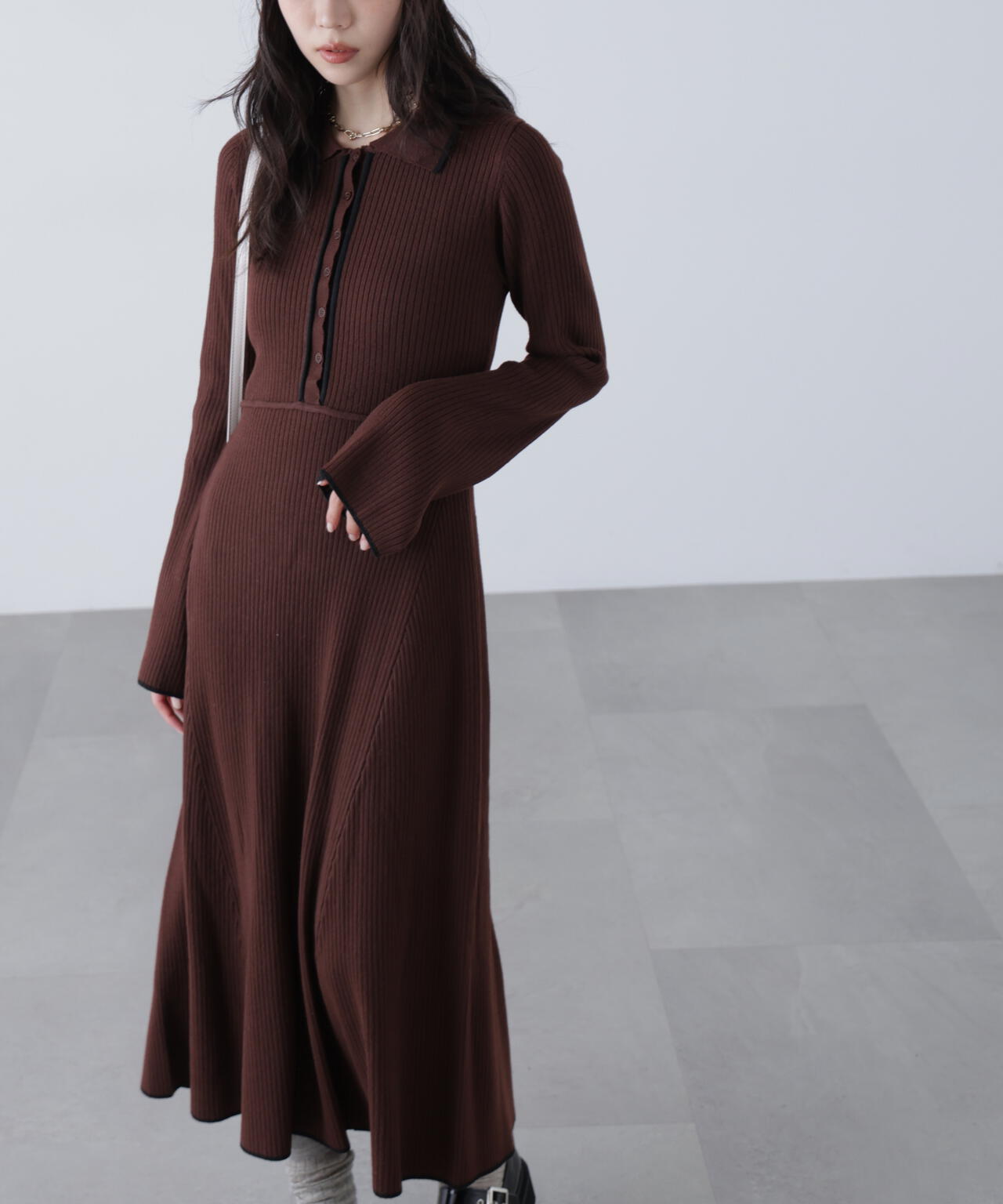 ポロニットワンピース