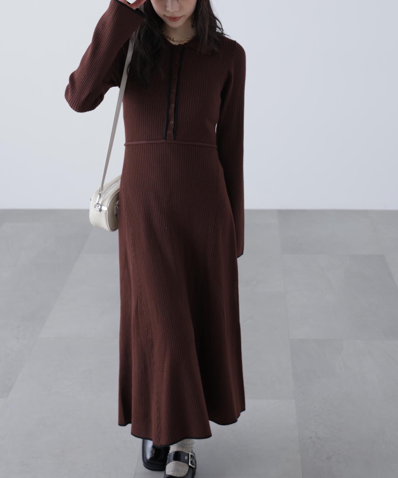 ポロニットワンピース